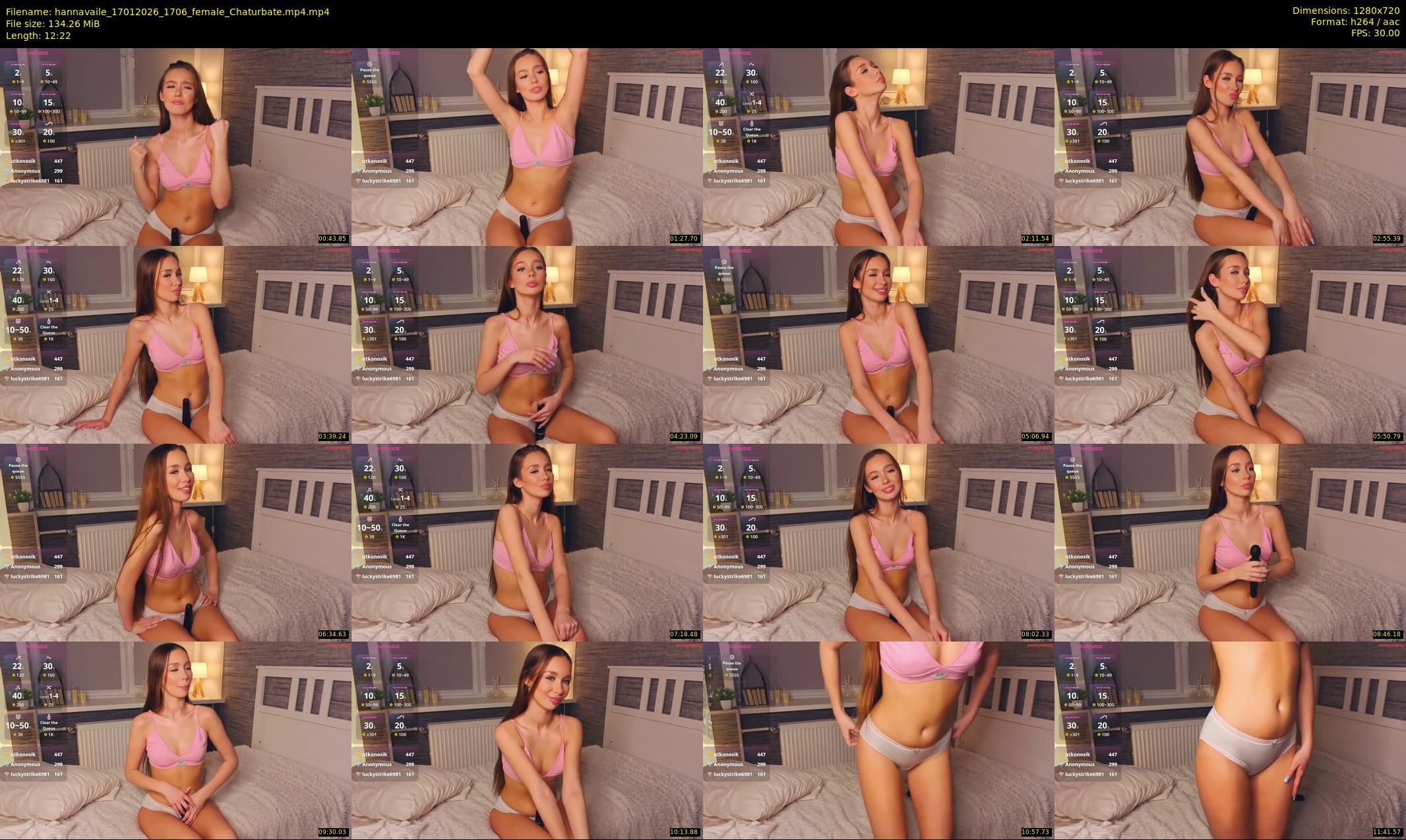 hannavaile — 13 minute Chaturbate female cam show recording, 720p, Jan 17, 2026