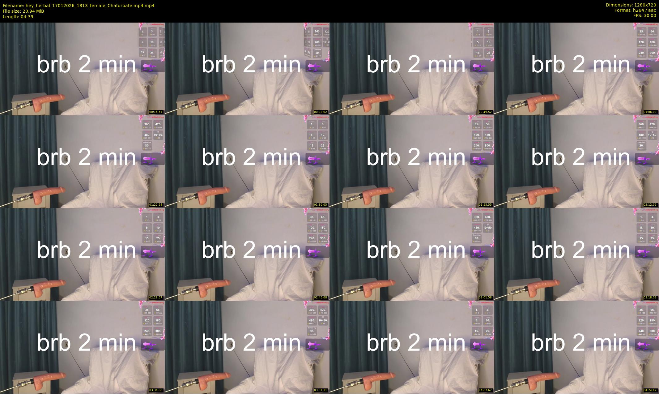hey_herbal — 5 minute Chaturbate female cam show recording, 720p, Jan 17, 2026