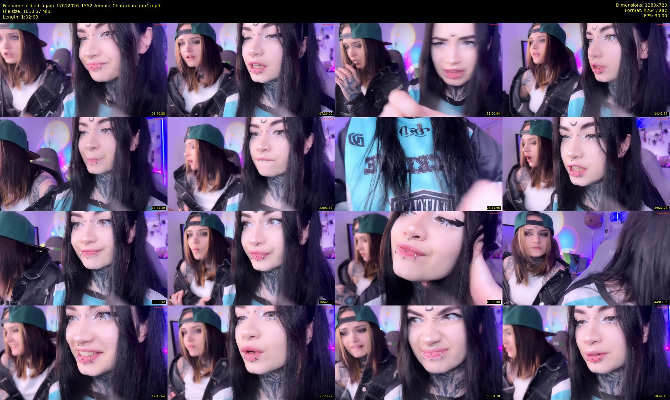 i_died_again — 63 minute Chaturbate female cam show recording, 720p, Jan 17, 2026