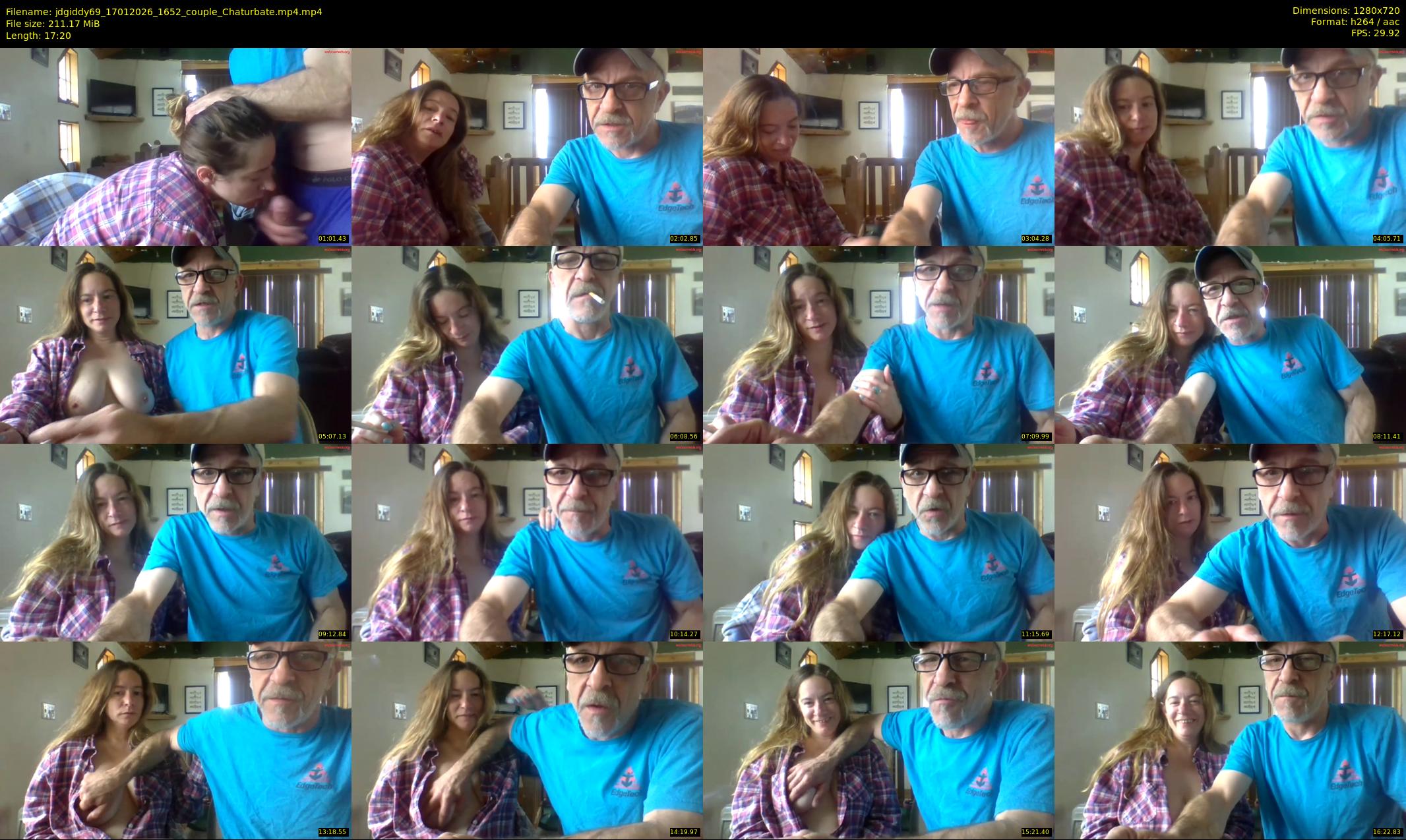 jdgiddy69 — 18 minute Chaturbate couple cam show recording, 720p, Jan 17, 2026