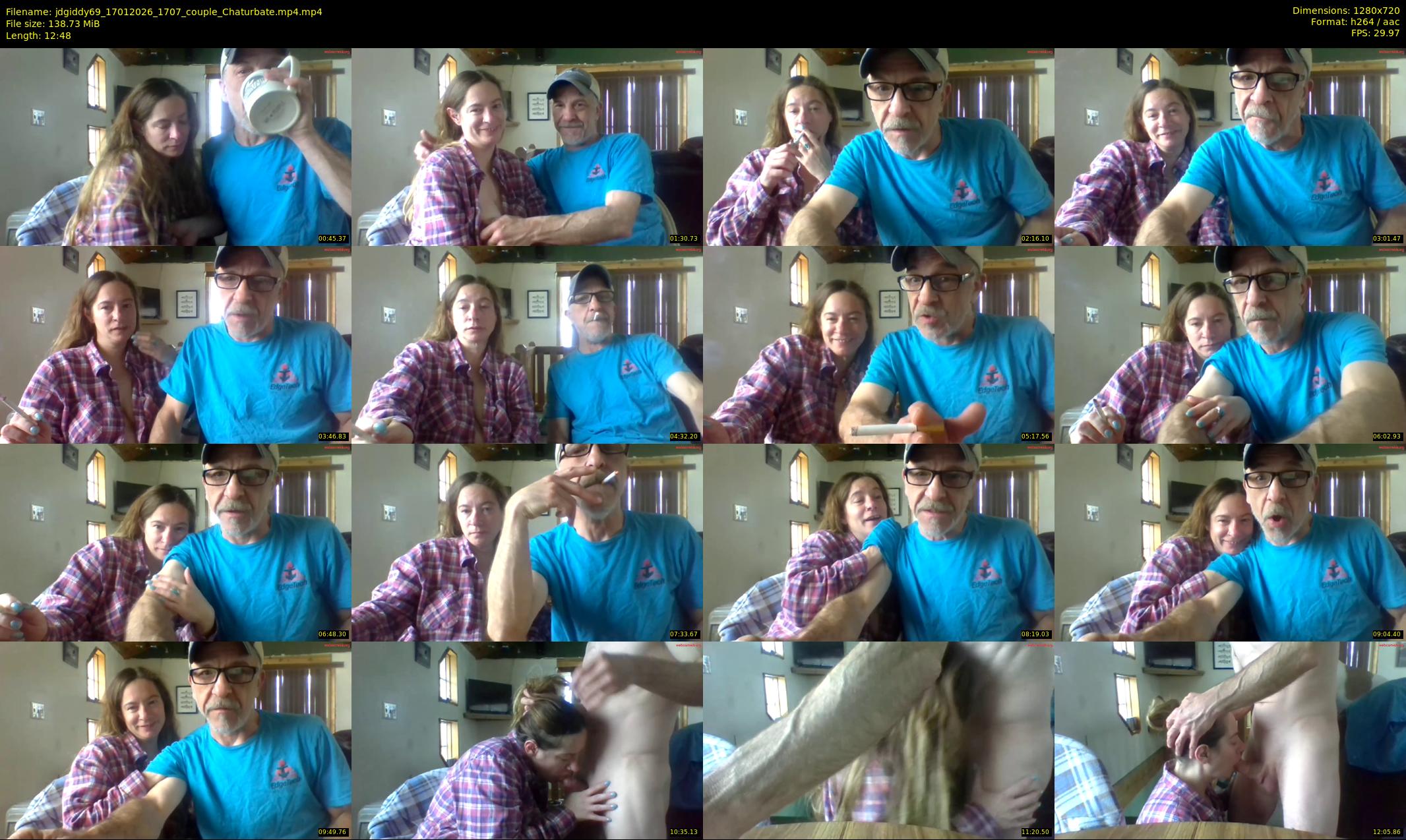 jdgiddy69 — 13 minute Chaturbate couple cam show recording, 720p, Jan 17, 2026