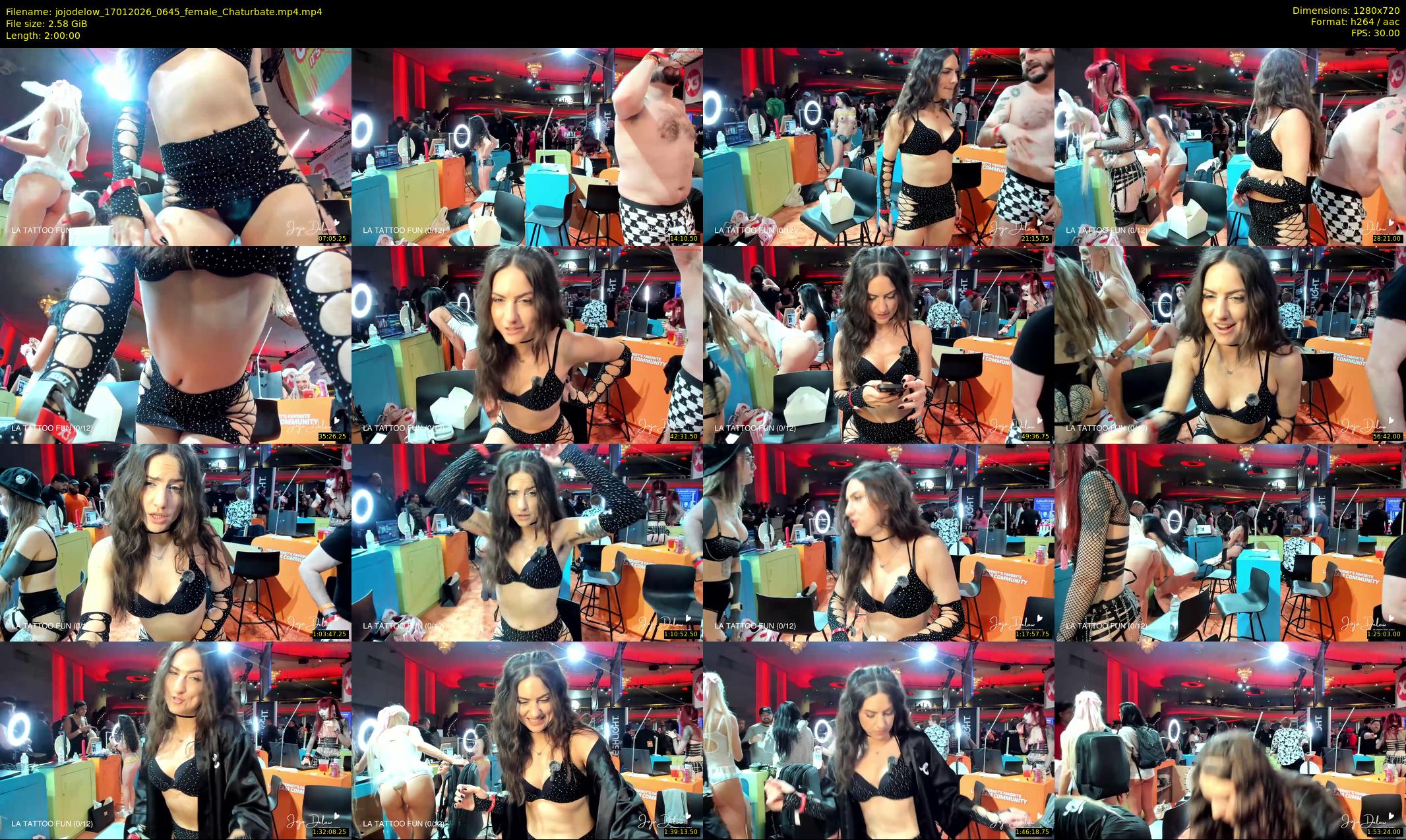 jojodelow — 120 minute Chaturbate female cam show recording, 720p, Jan 17, 2026