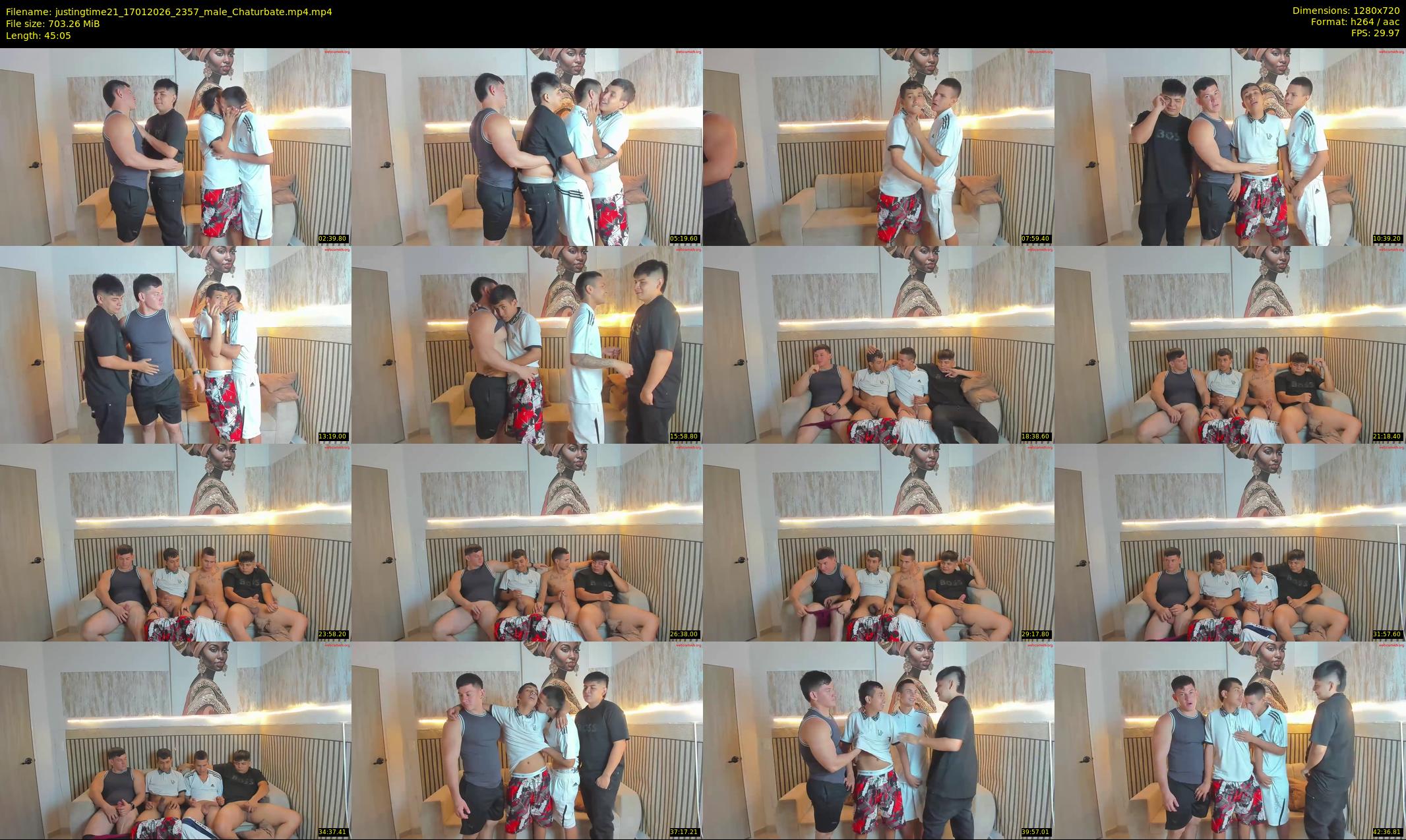 justingtime21 — 46 minute Chaturbate male cam show recording, 720p, Jan 17, 2026