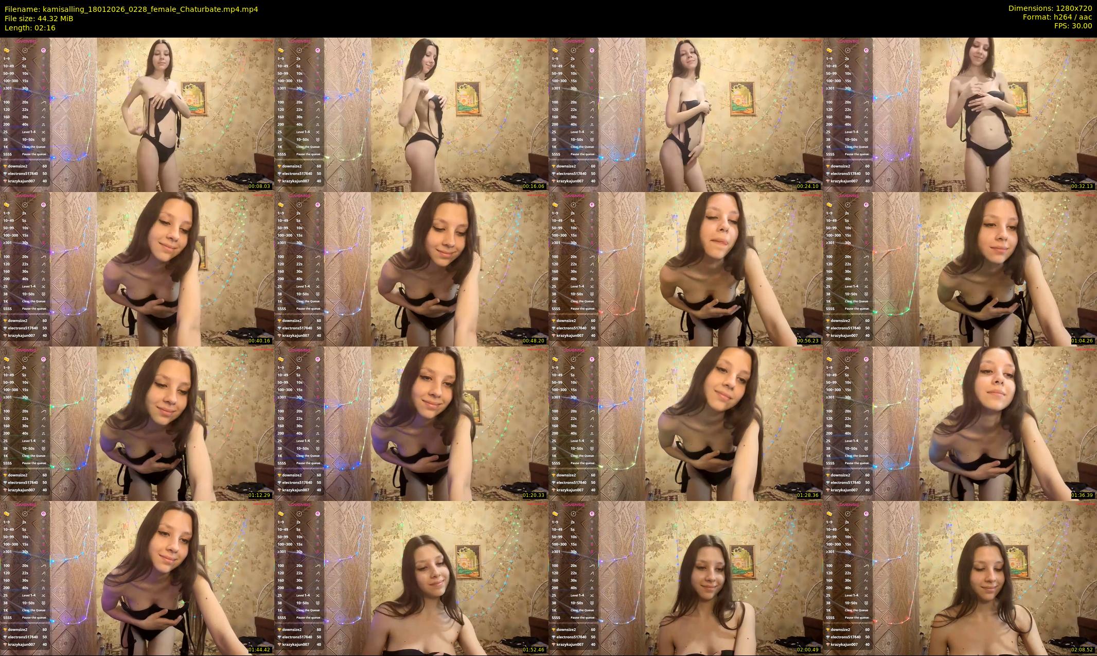 kamisalling — 3 minute Chaturbate female cam show recording, 720p, Jan 18, 2026