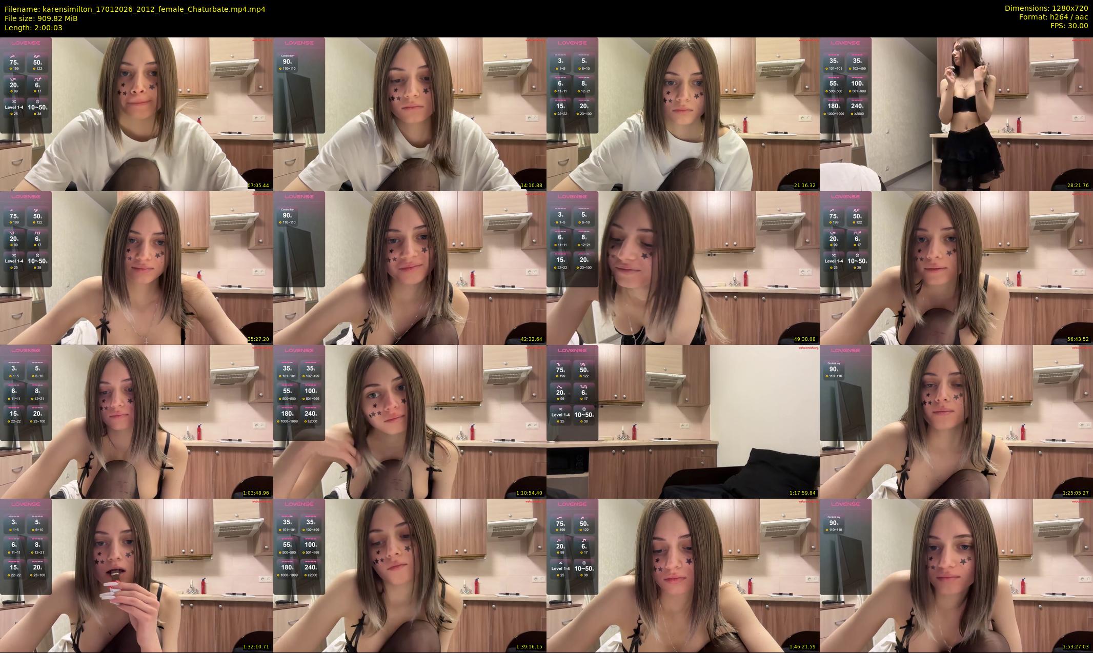 karensimilton — 121 minute Chaturbate female cam show recording, 720p, Jan 17, 2026