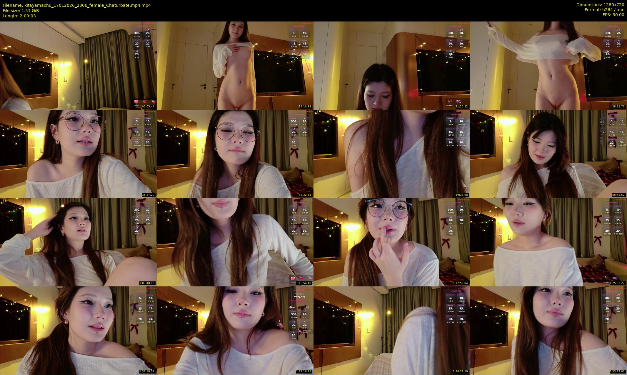 kitayamachu — 121 minute Chaturbate female cam show recording, 720p, Jan 17, 2026