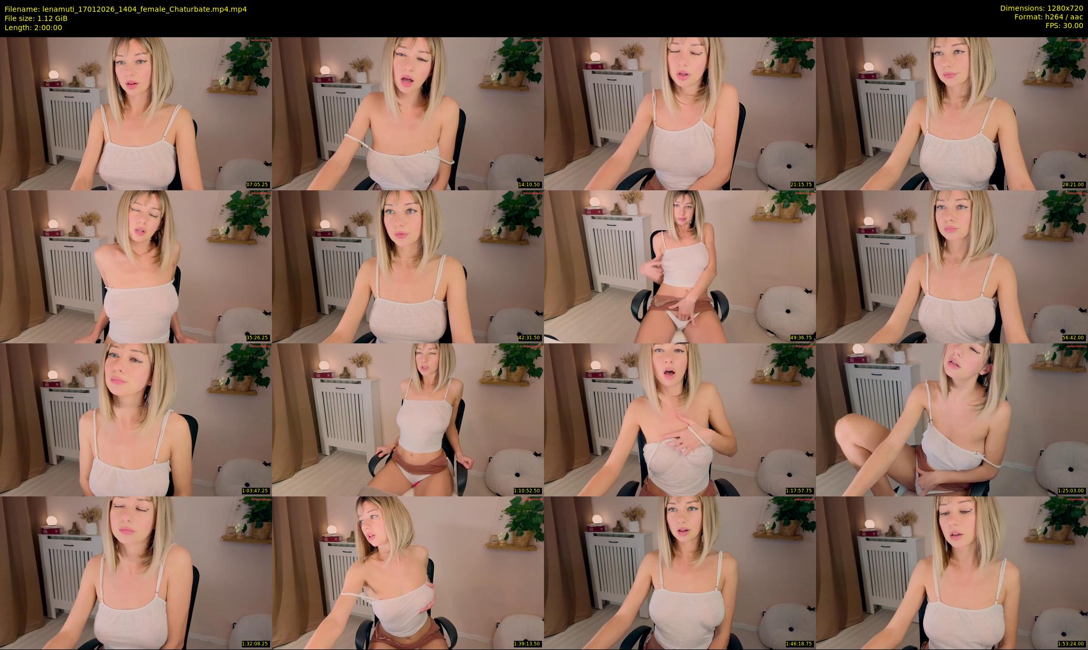 lenamuti — 120 minute Chaturbate female cam show recording, 720p, Jan 17, 2026