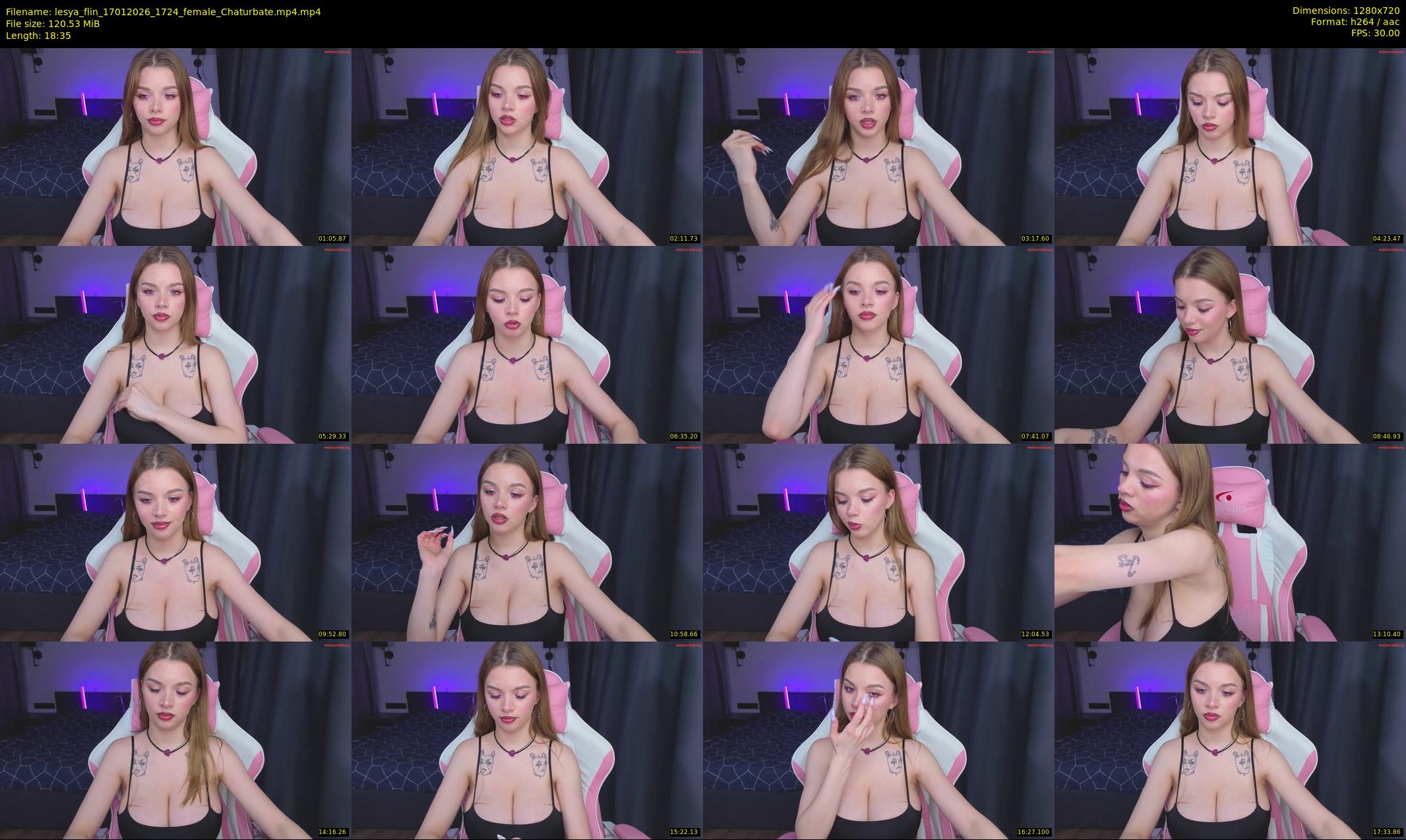 lesya_flin — 19 minute Chaturbate female cam show recording, 720p, Jan 17, 2026