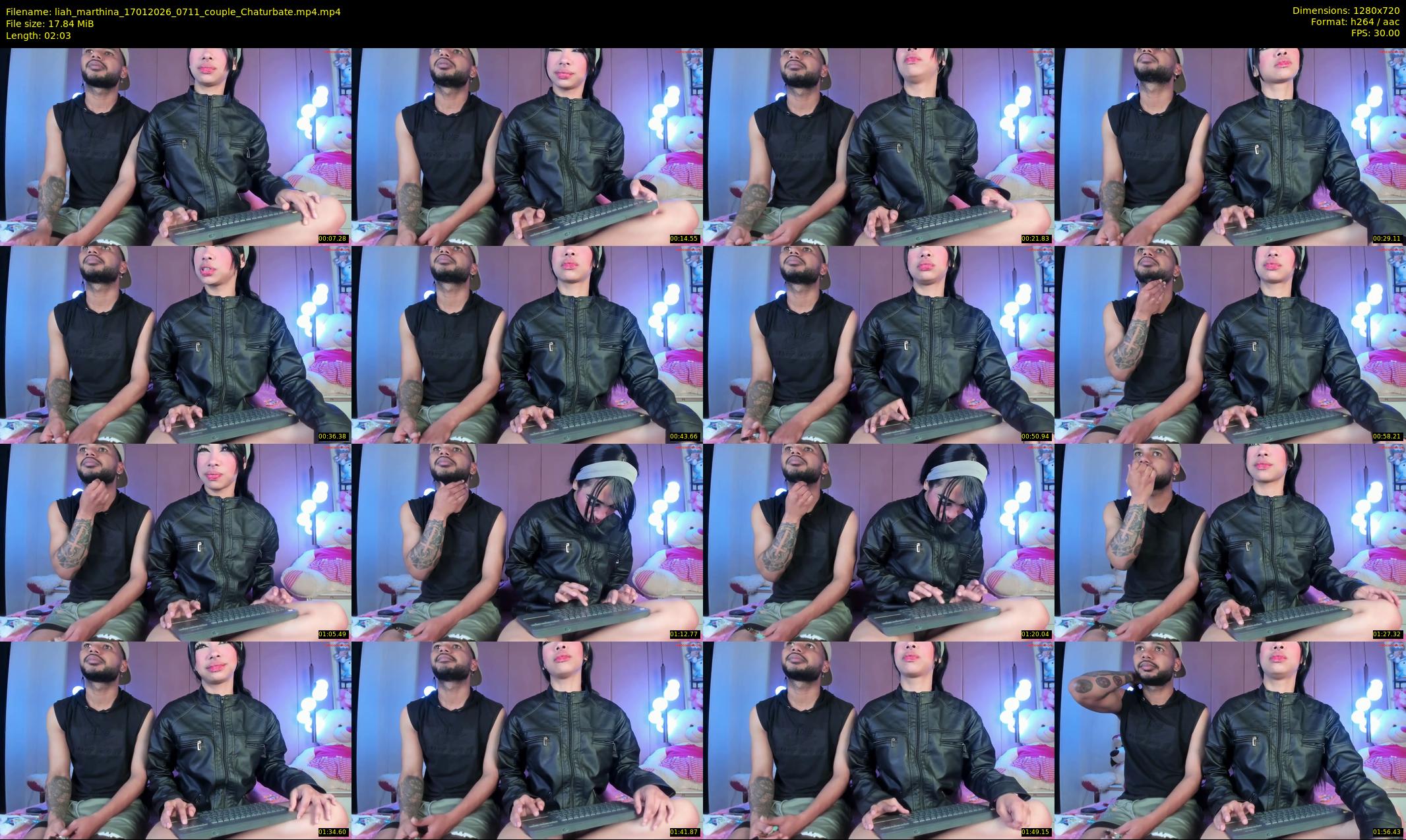 liah_marthina — 3 minute Chaturbate couple cam show recording, 720p, Jan 17, 2026