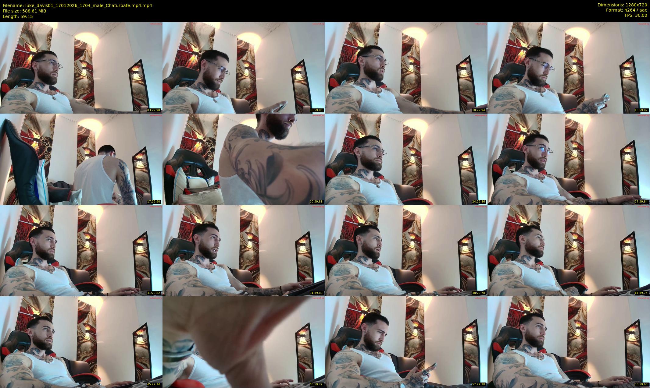 luke_davis01 — 60 minute Chaturbate male cam show recording, 720p, Jan 17, 2026
