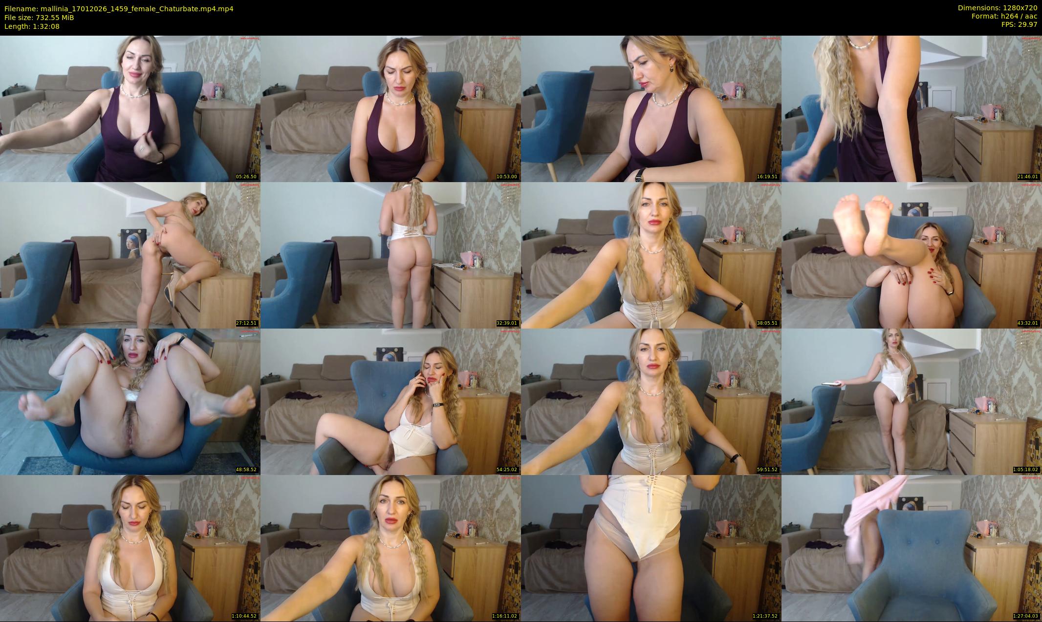 mallinia — 93 minute Chaturbate female cam show recording, 720p, Jan 17, 2026