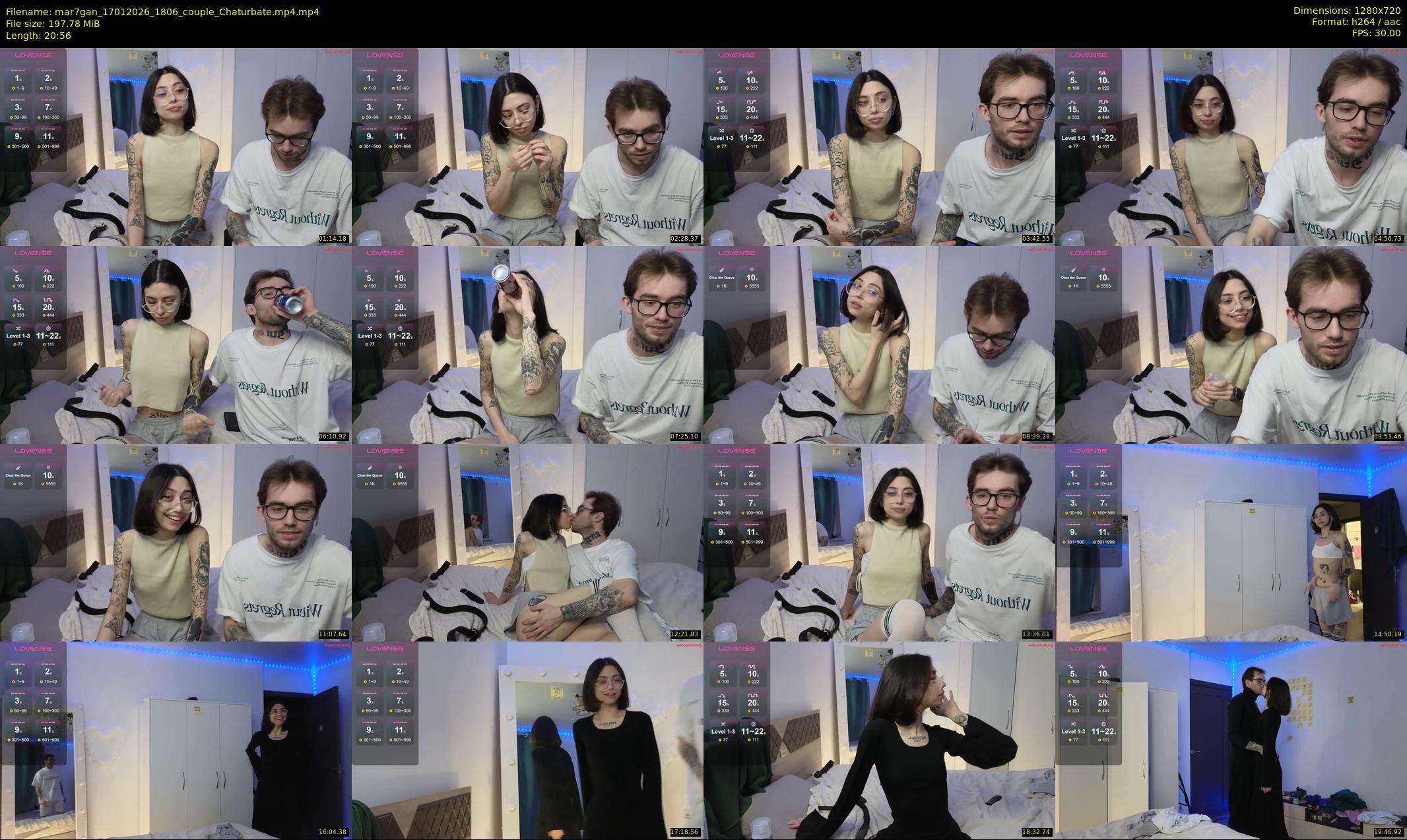 mar7gan — 21 minute Chaturbate couple cam show recording, 720p, Jan 17, 2026
