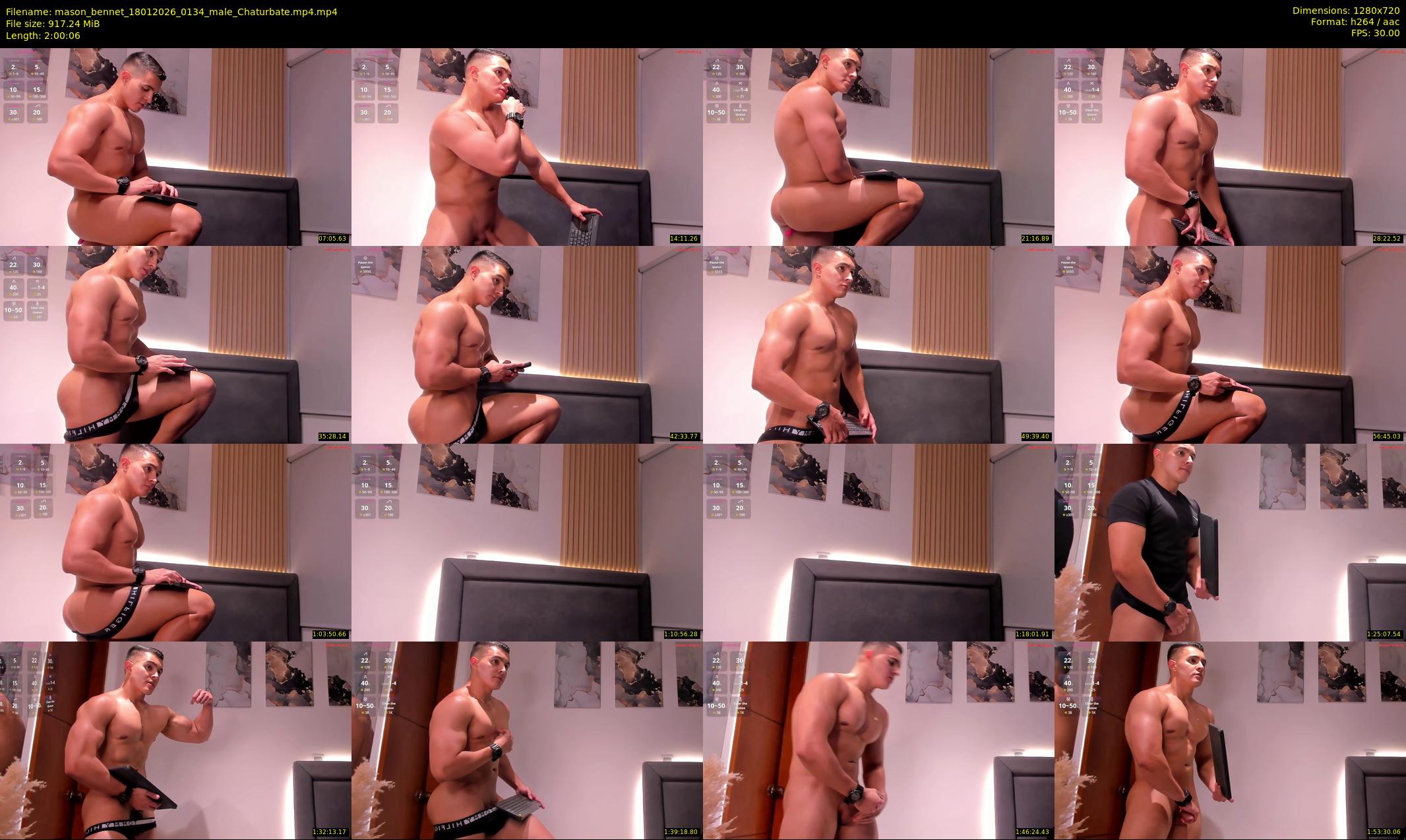 mason_bennet — 121 minute Chaturbate male cam show recording, 720p, Jan 18, 2026