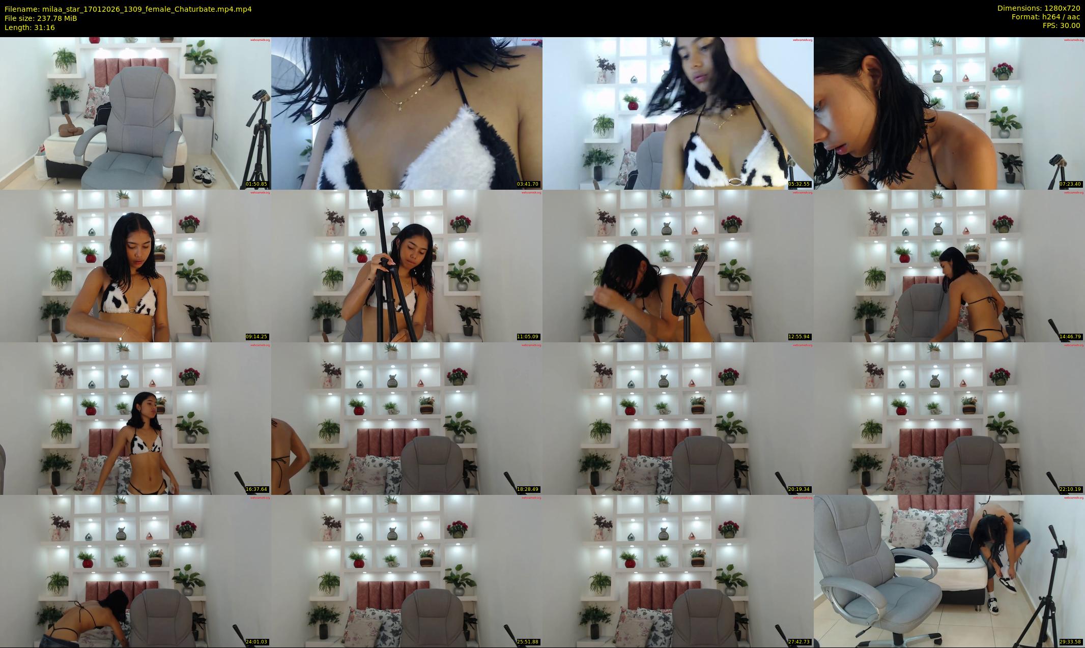 milaa_star — 32 minute Chaturbate female cam show recording, 720p, Jan 17, 2026