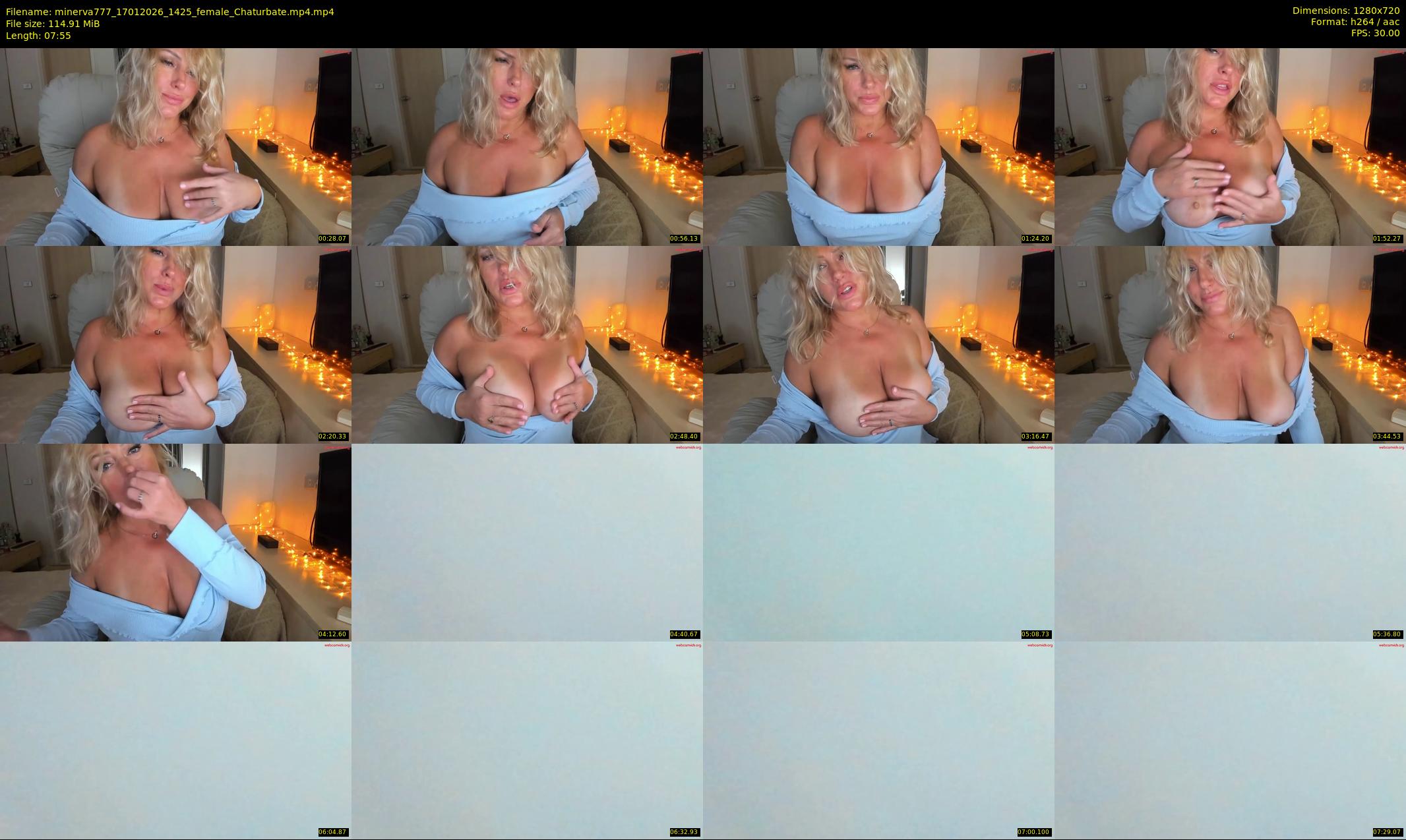 minerva777 — 8 minute Chaturbate female cam show recording, 720p, Jan 17, 2026