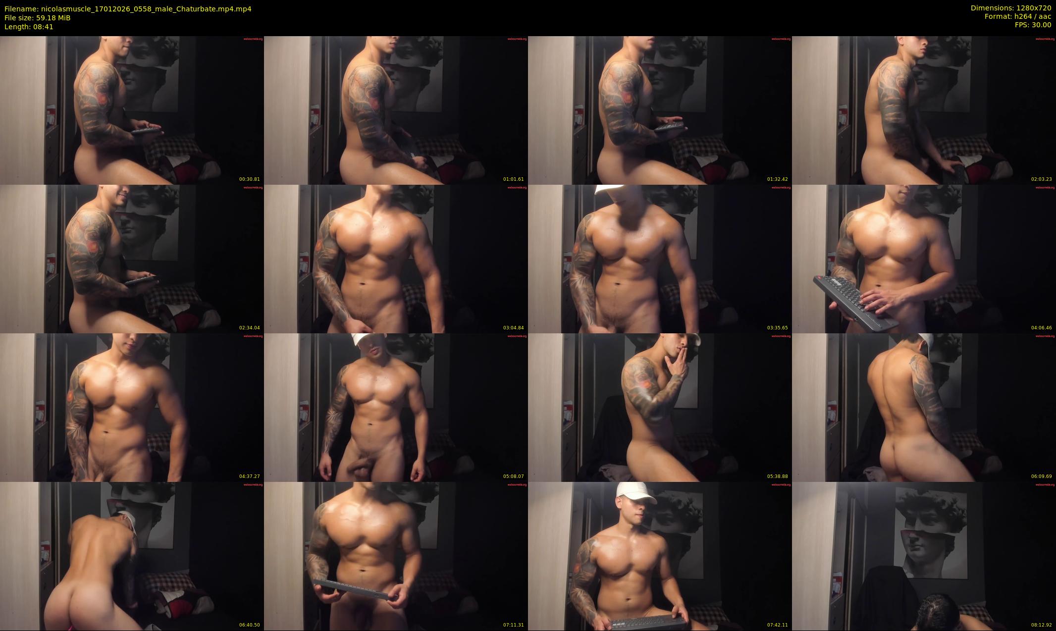 nicolasmuscle — 9 minute Chaturbate male cam show recording, 720p, Jan 17, 2026