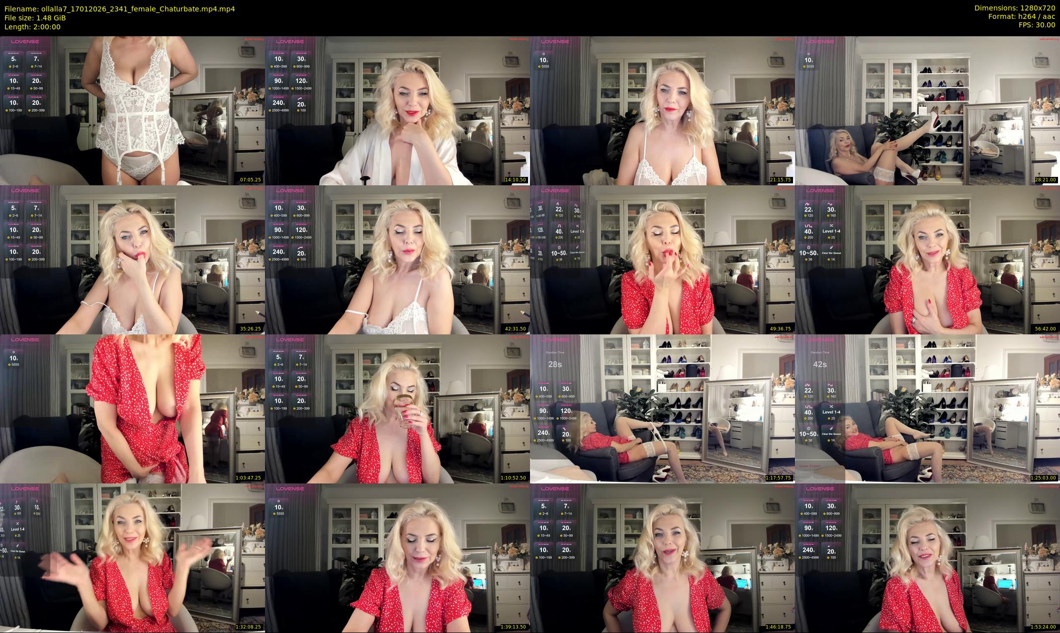 ollalla7 — 120 minute Chaturbate female cam show recording, 720p, Jan 17, 2026