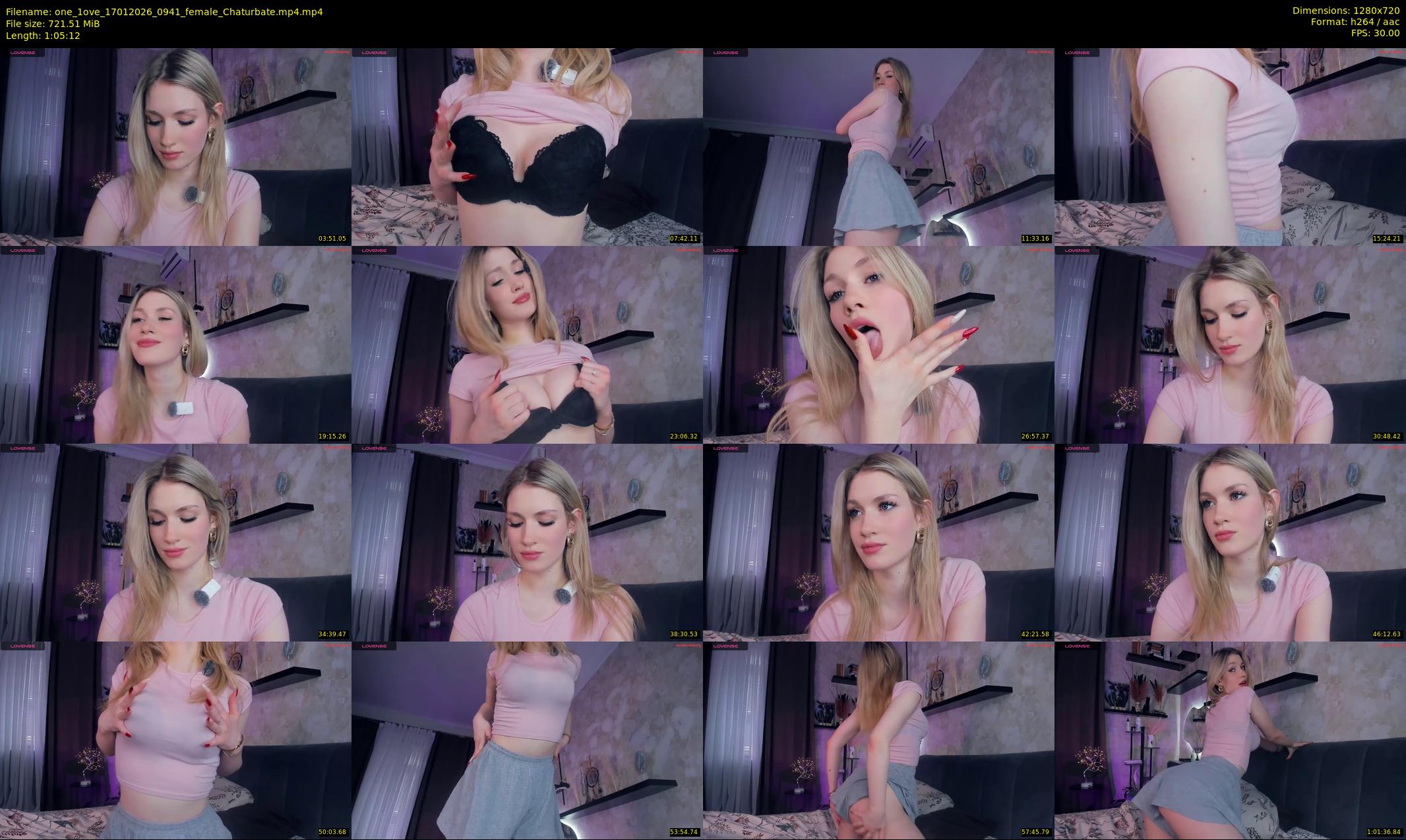 one_1ove — 66 minute Chaturbate female cam show recording, 720p, Jan 17, 2026