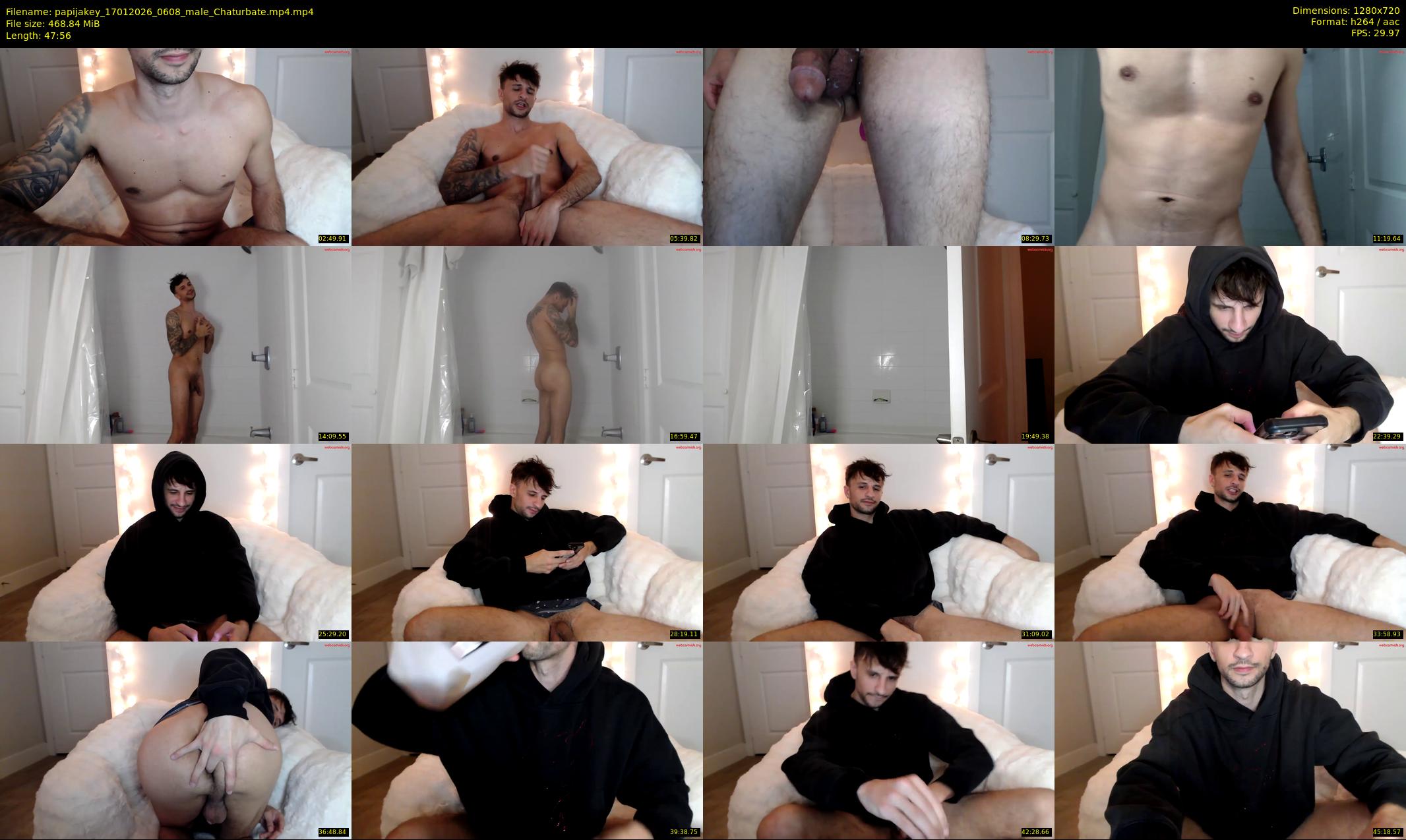 papijakey — 48 minute Chaturbate male cam show recording, 720p, Jan 17, 2026