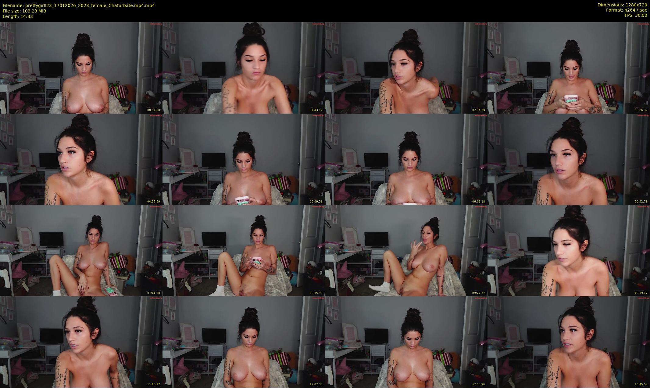 prettygirll23 — 15 minute Chaturbate female cam show recording, 720p, Jan 17, 2026