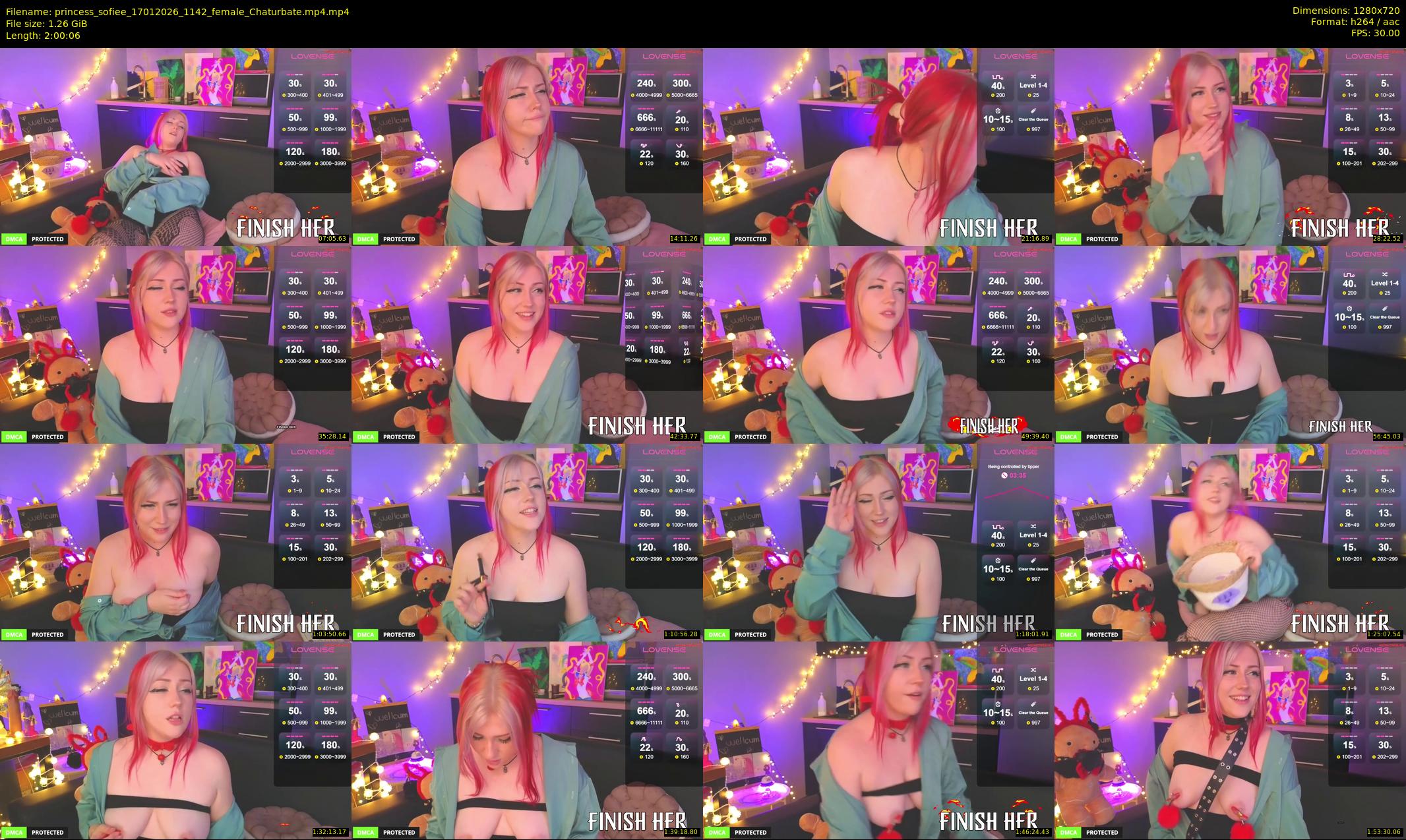 princess_sofiee — 121 minute Chaturbate female cam show recording, 720p, Jan 17, 2026