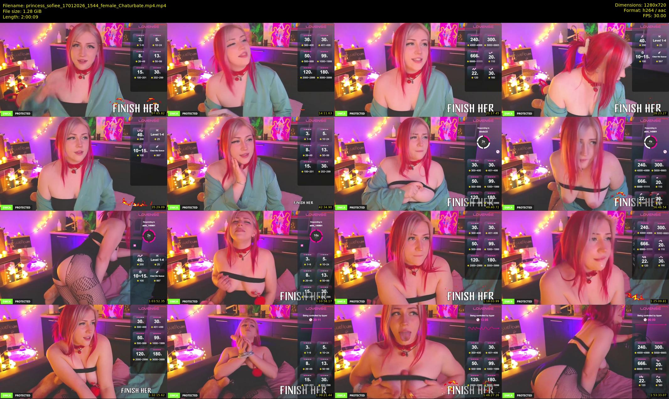 princess_sofiee — 121 minute Chaturbate female cam show recording, 720p, Jan 17, 2026