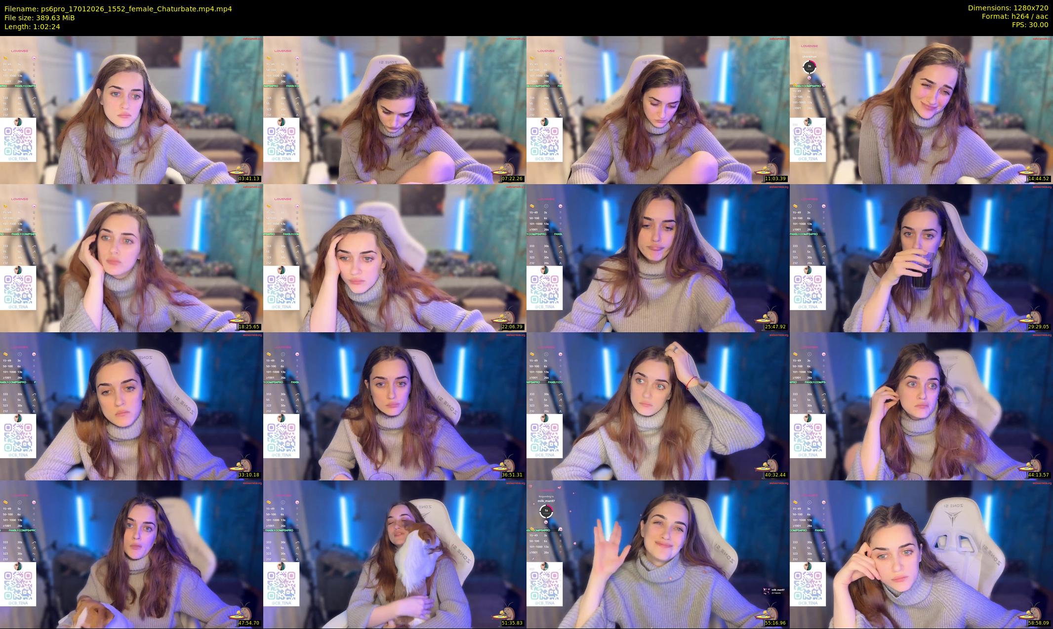 ps6pro — 63 minute Chaturbate female cam show recording, 720p, Jan 17, 2026