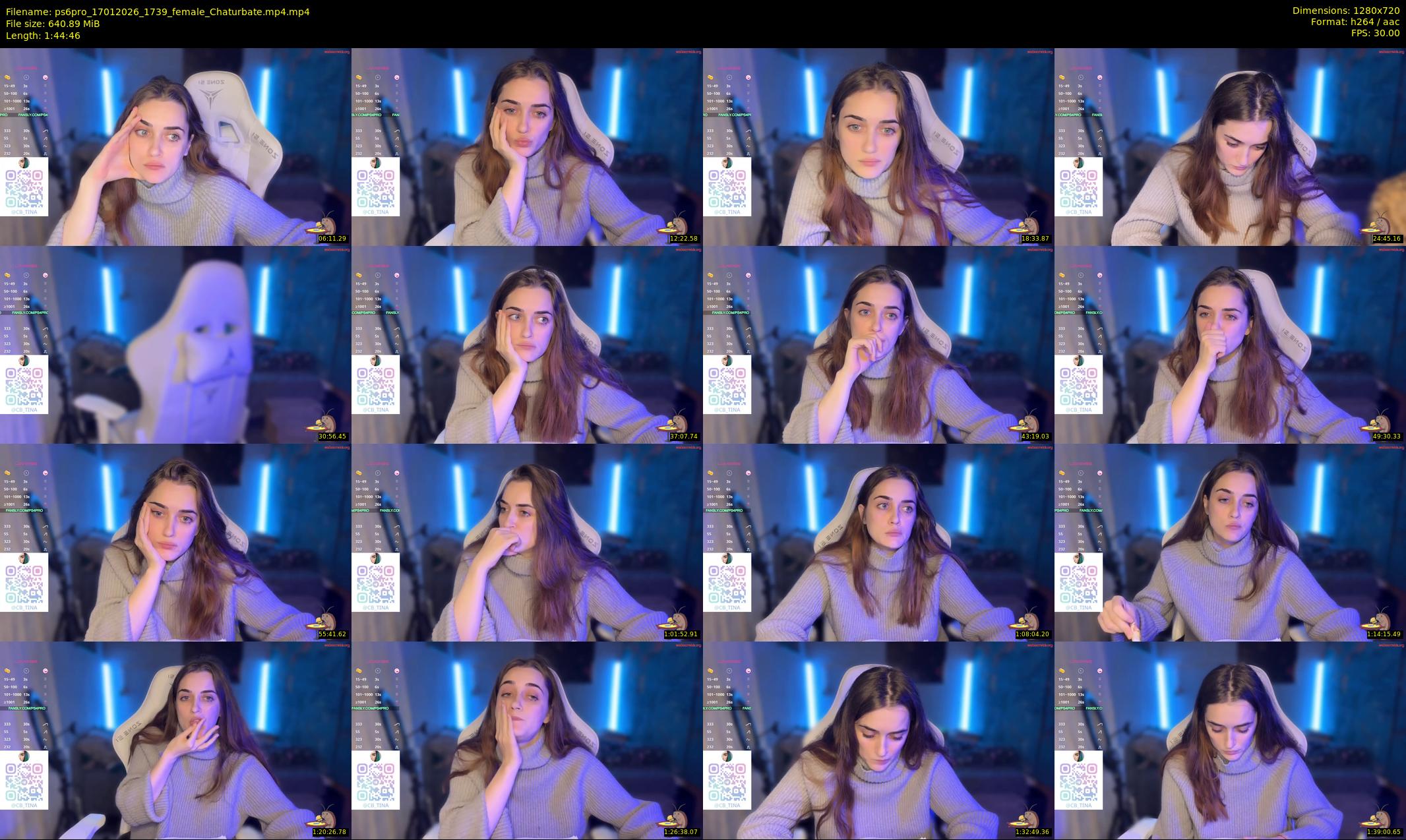 ps6pro — 105 minute Chaturbate female cam show recording, 720p, Jan 17, 2026