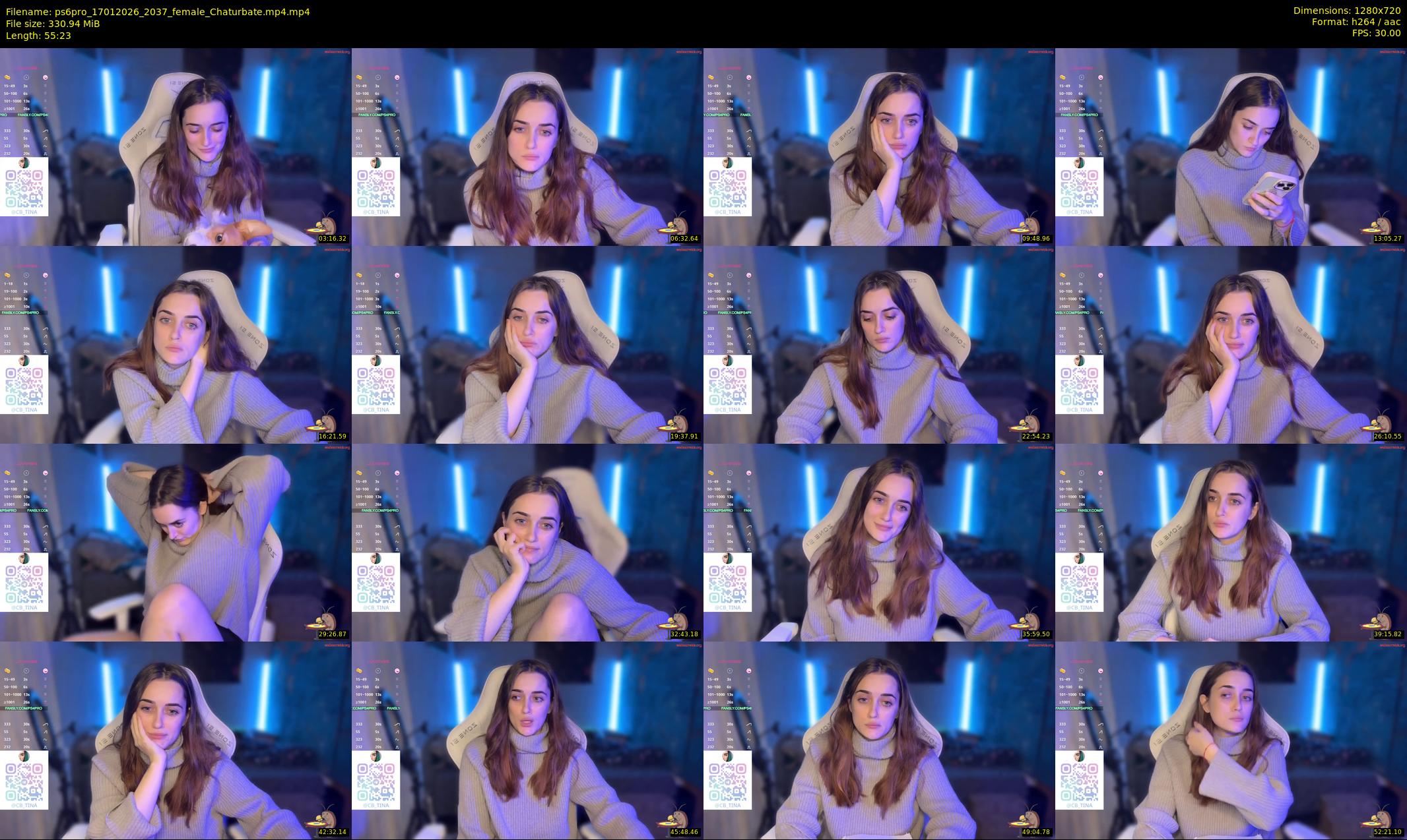 ps6pro — 56 minute Chaturbate female cam show recording, 720p, Jan 17, 2026