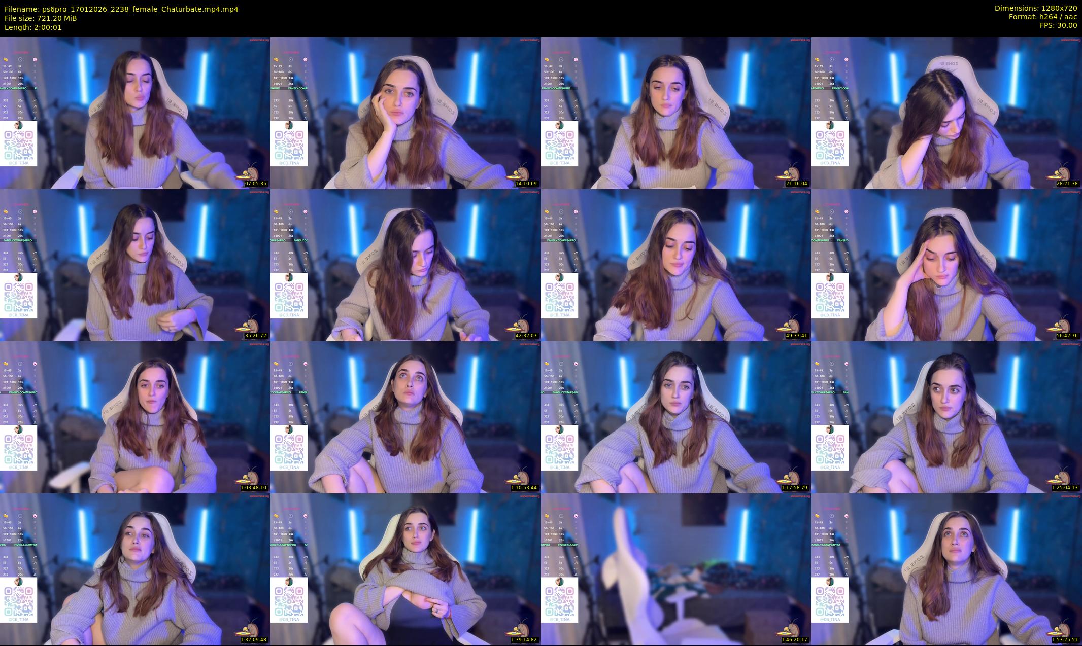ps6pro — 121 minute Chaturbate female cam show recording, 720p, Jan 17, 2026