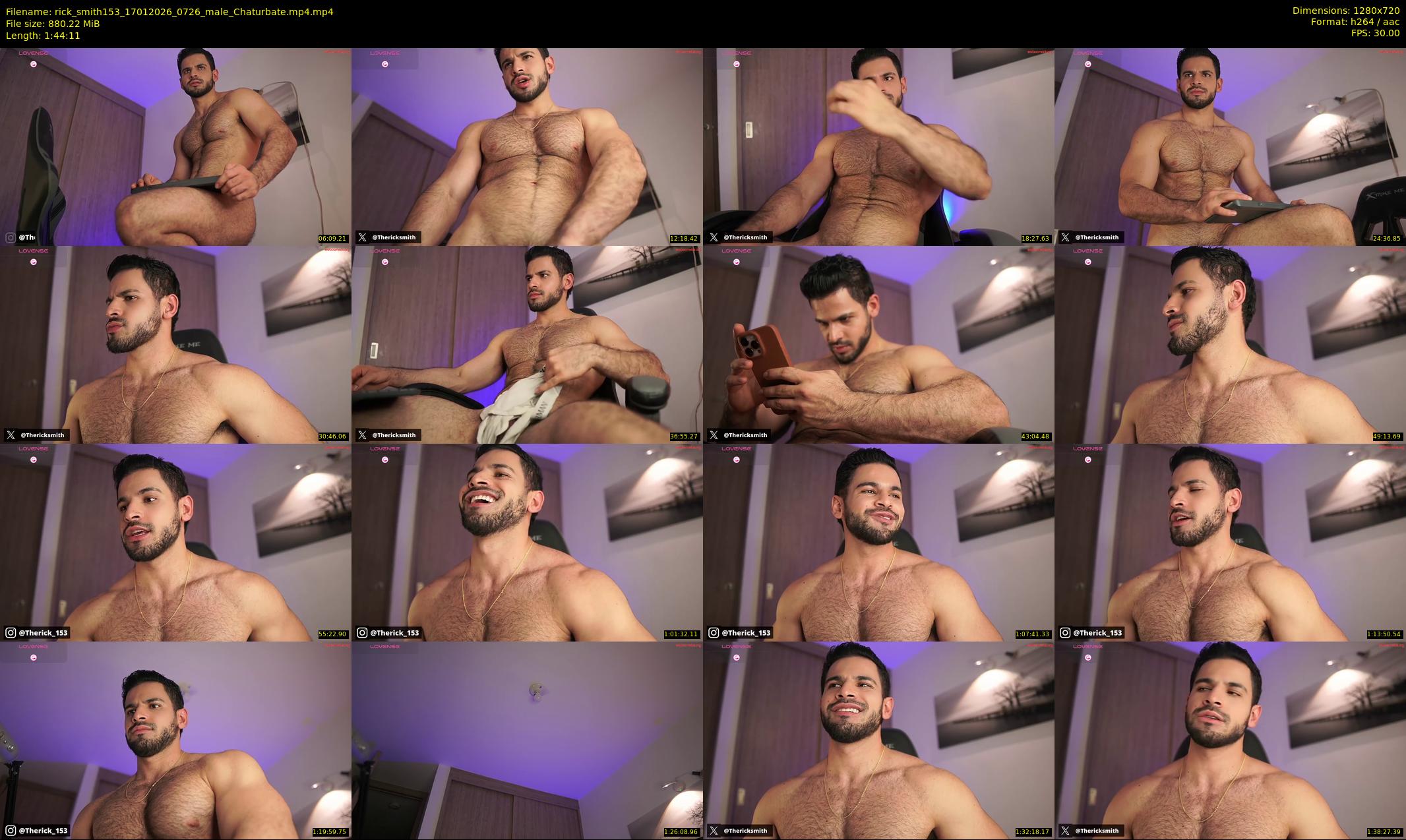 rick_smith153 — 105 minute Chaturbate male cam show recording, 720p, Jan 17, 2026