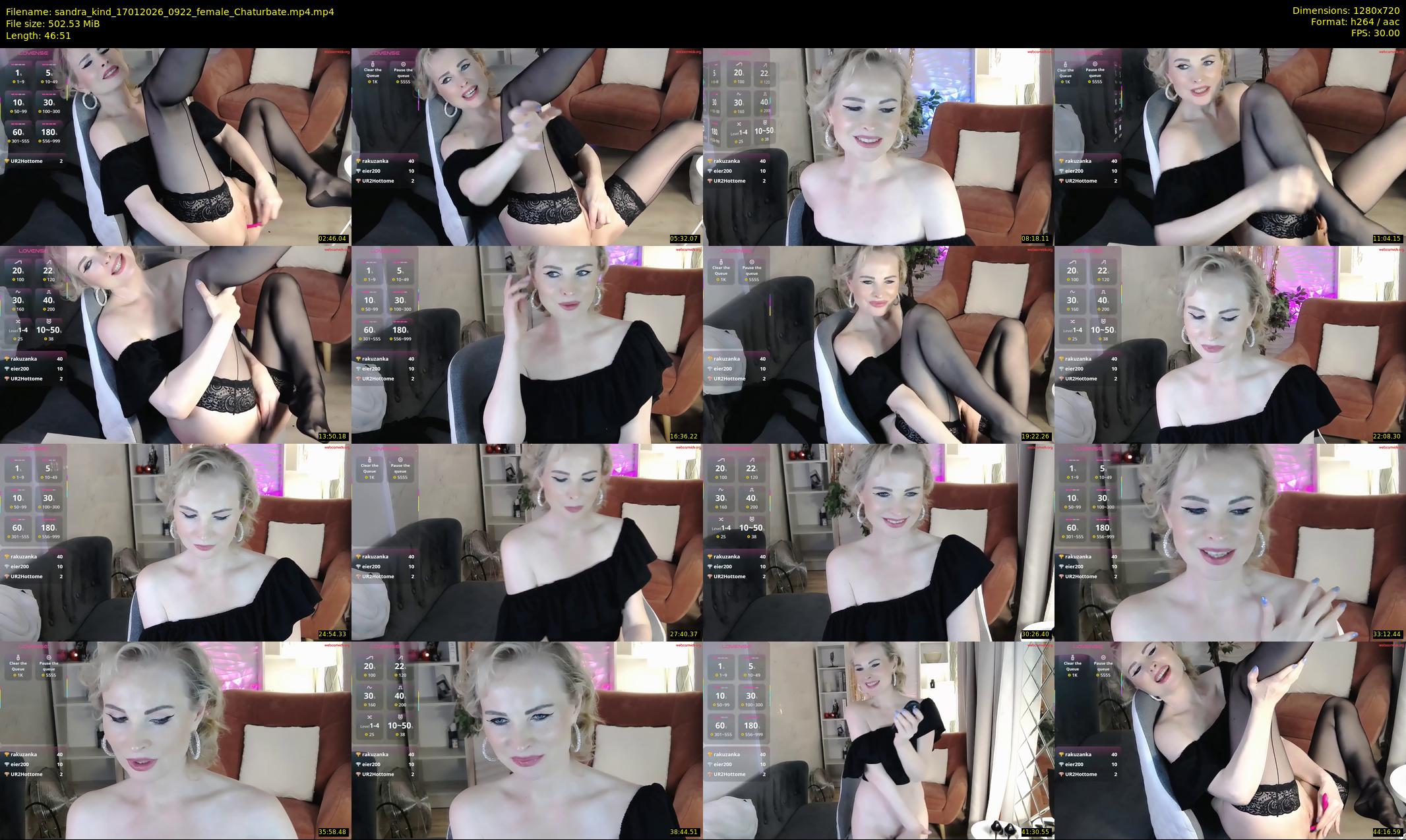 sandra_kind — 47 minute Chaturbate female cam show recording, 720p, Jan 17, 2026