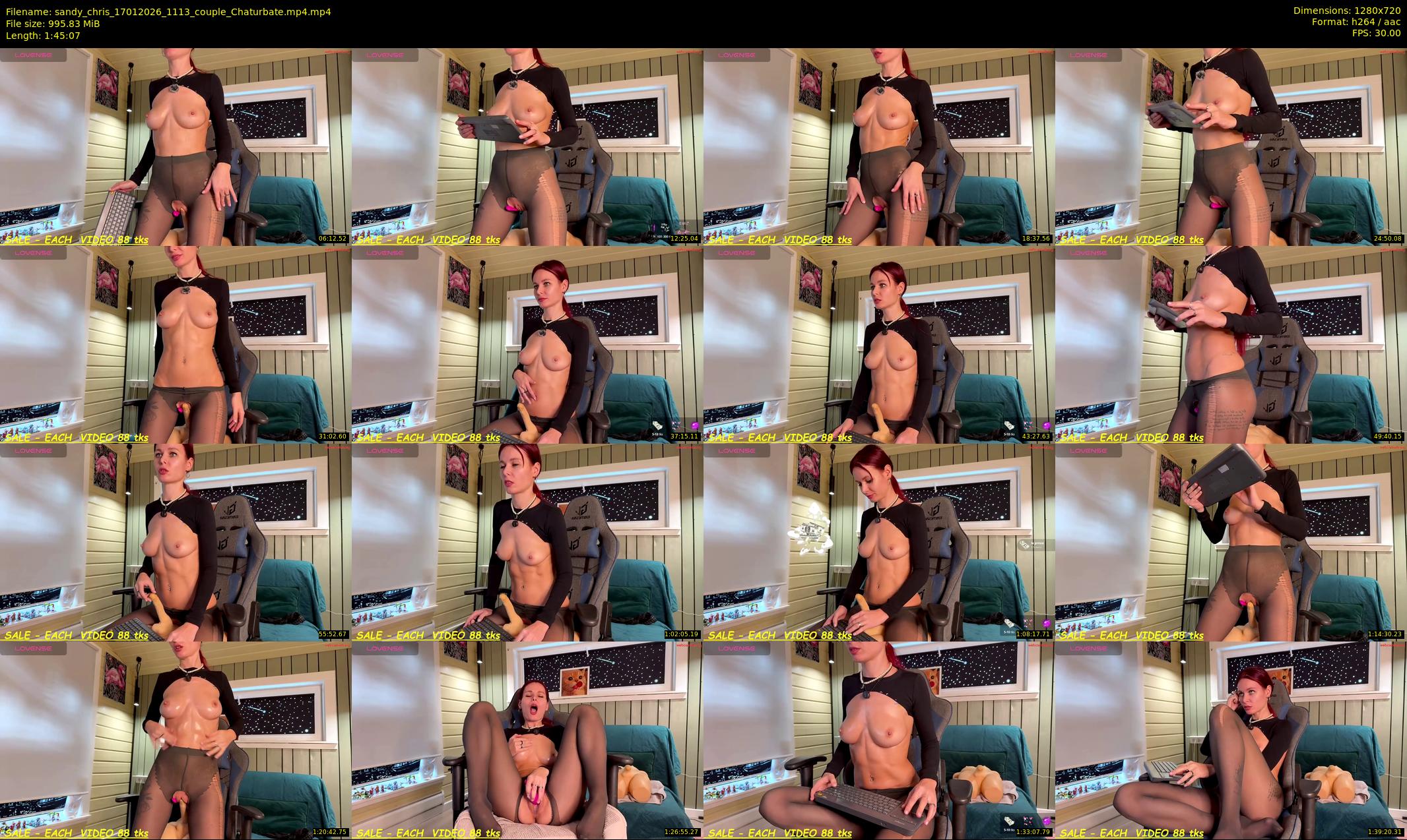 sandy_chris — 106 minute Chaturbate couple cam show recording, 720p, Jan 17, 2026