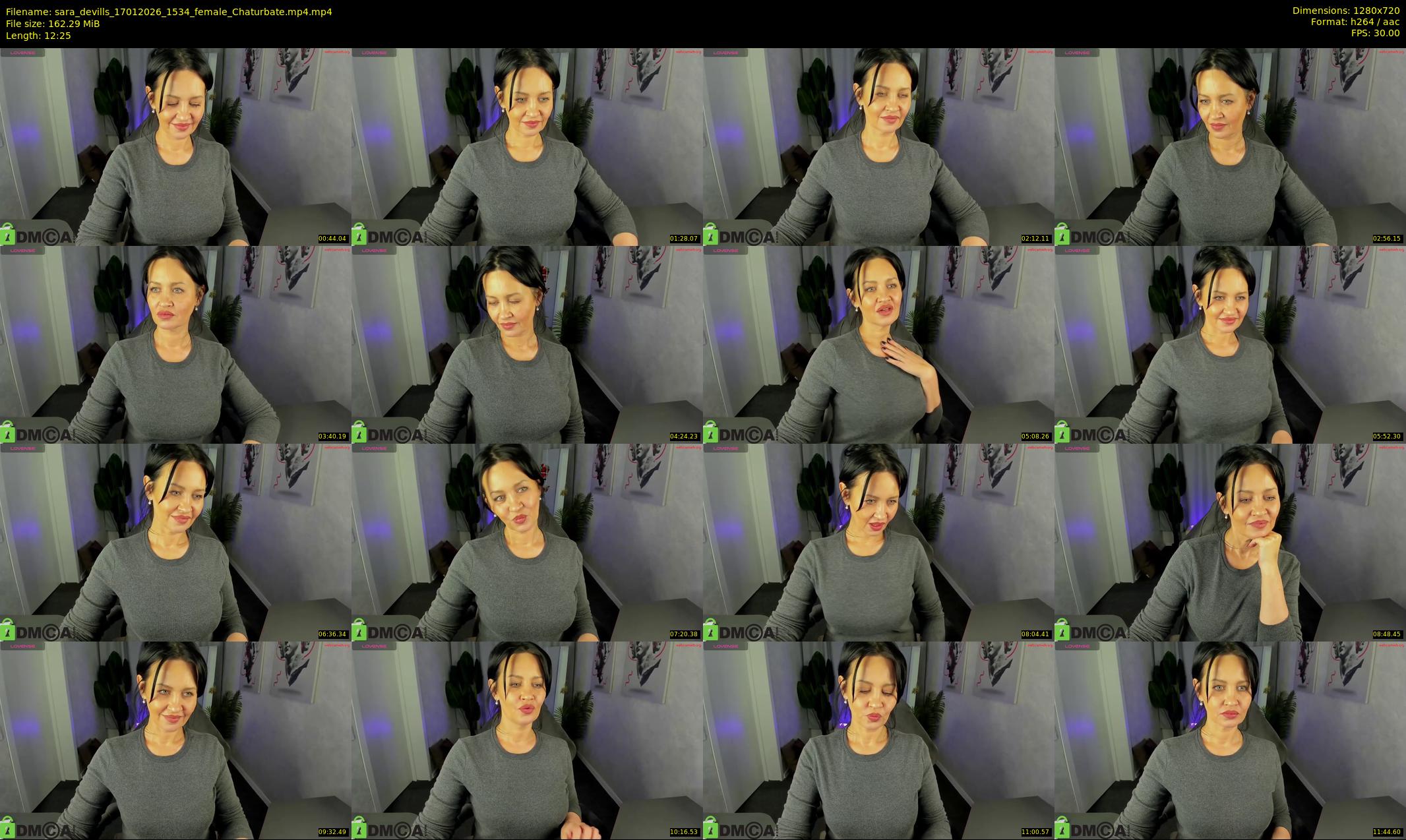 sara_devills — 13 minute Chaturbate female cam show recording, 720p, Jan 17, 2026