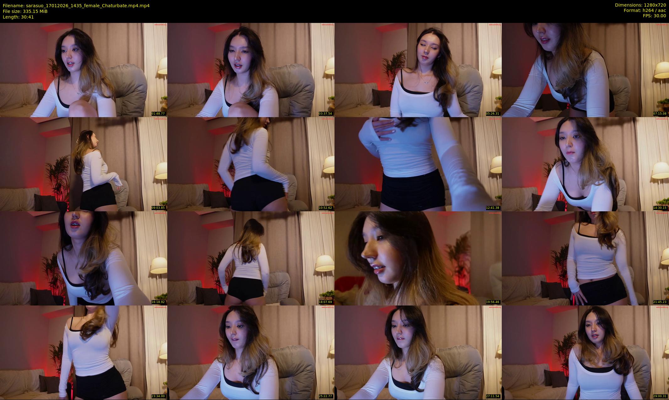 sarasuo — 31 minute Chaturbate female cam show recording, 720p, Jan 17, 2026