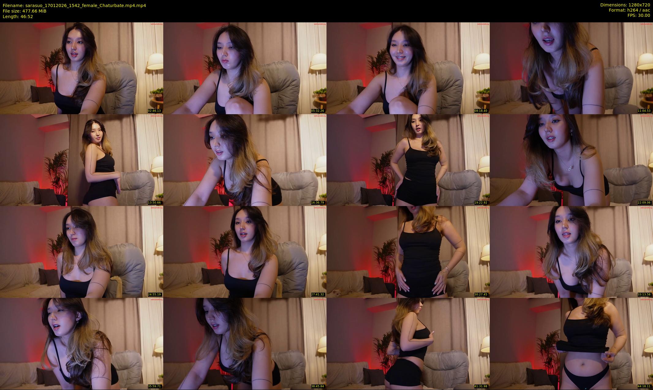 sarasuo — 47 minute Chaturbate female cam show recording, 720p, Jan 17, 2026