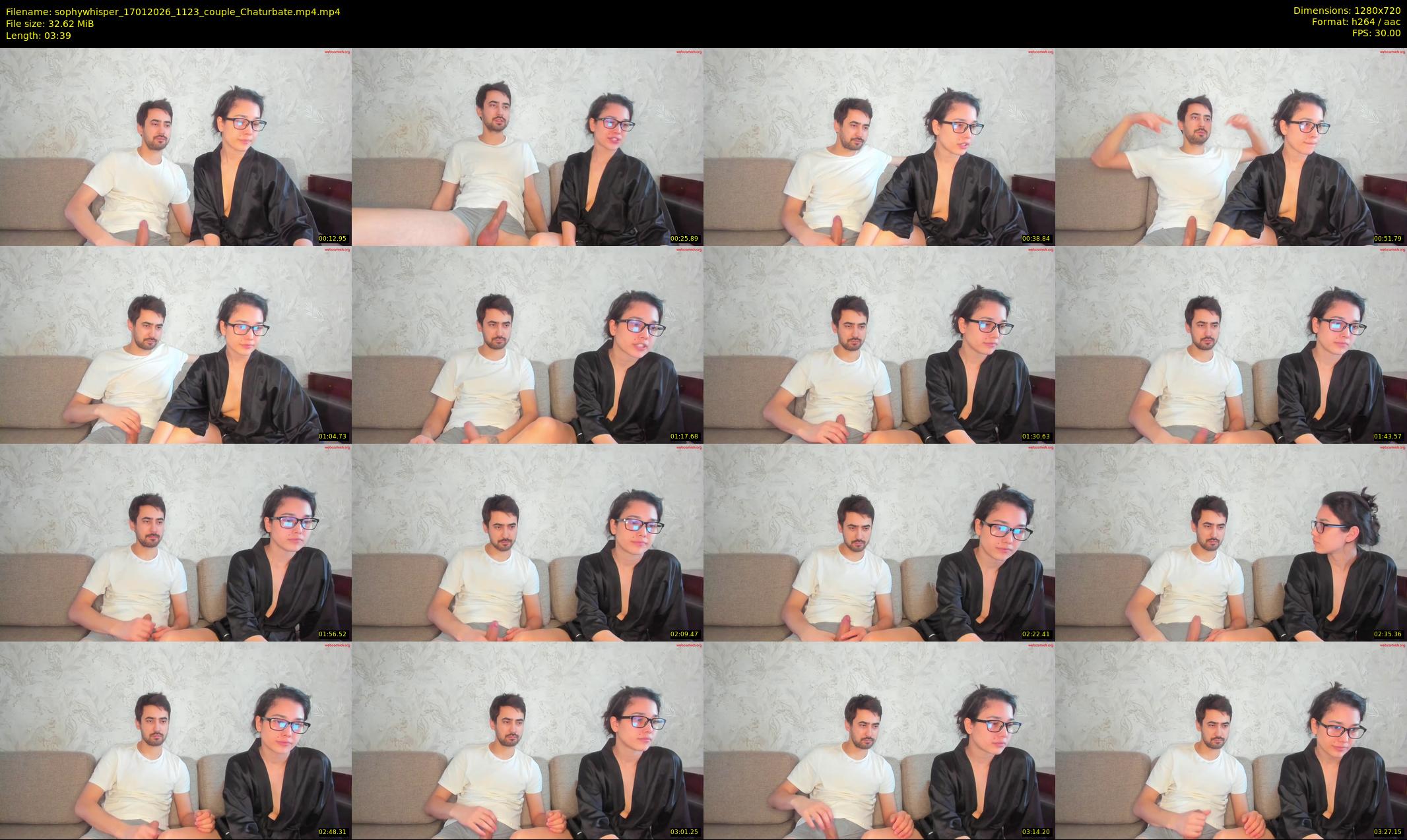 sophywhisper — 4 minute Chaturbate couple cam show recording, 720p, Jan 17, 2026
