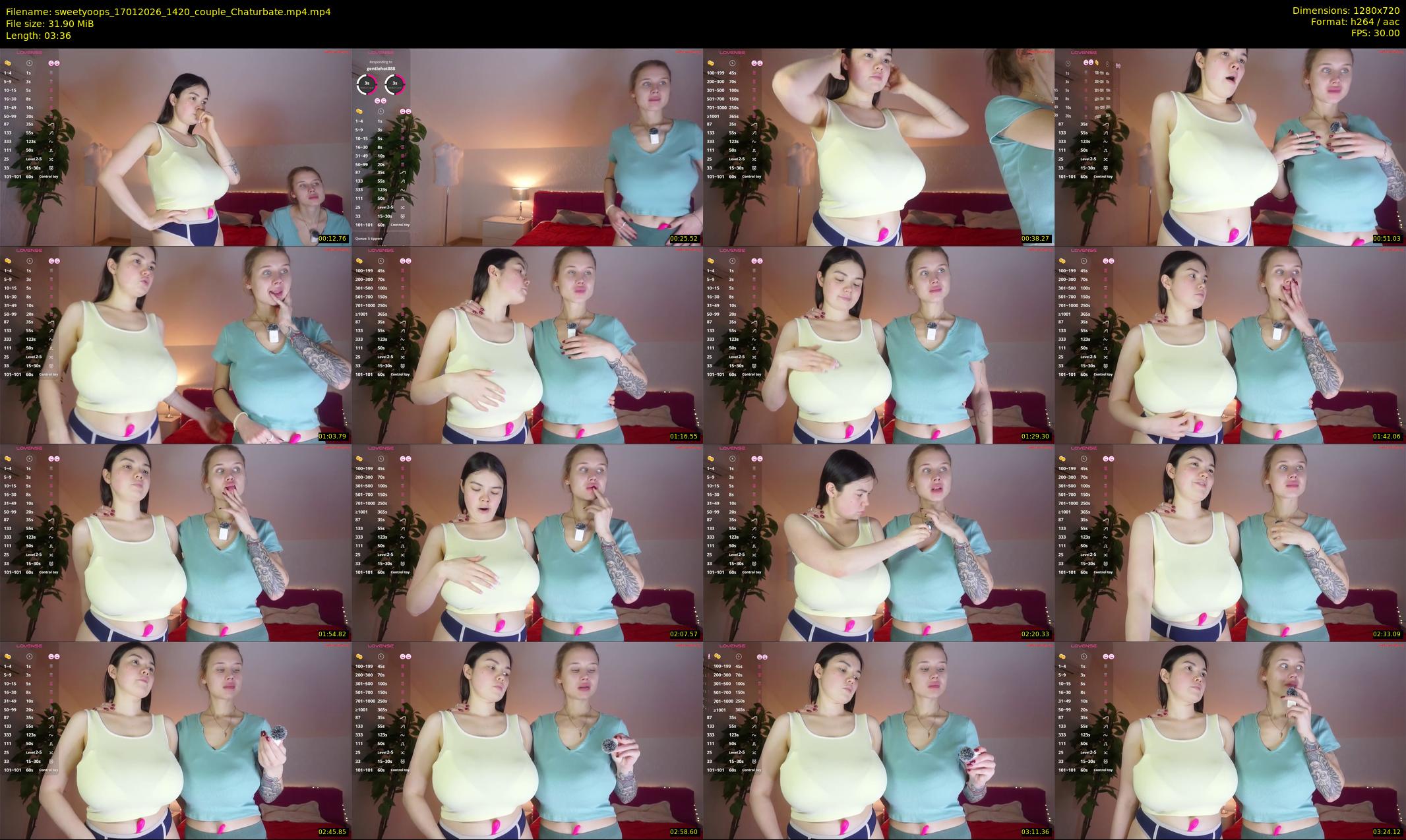 sweetyoops — 4 minute Chaturbate female cam show recording, 720p, Jan 17, 2026