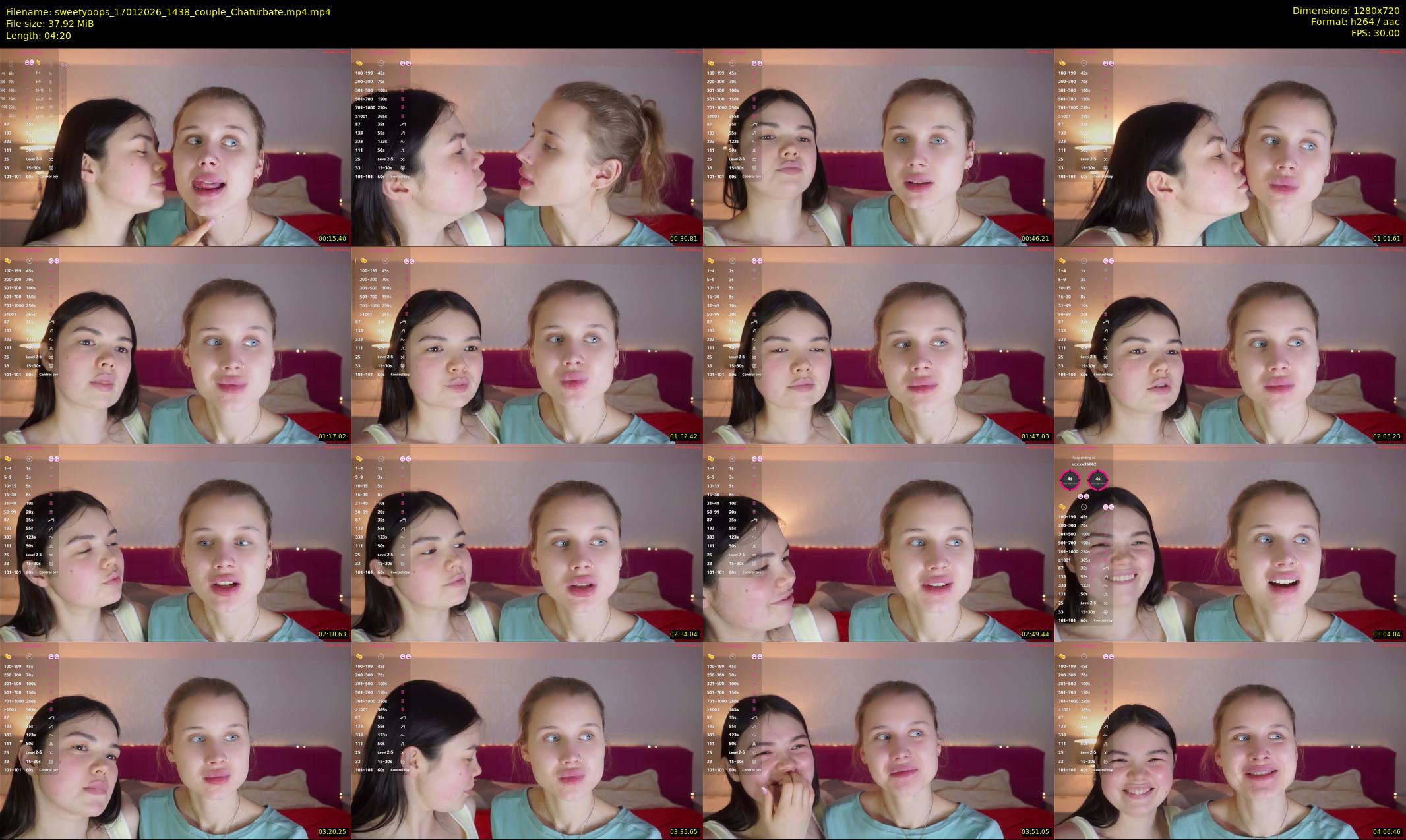 sweetyoops — 5 minute Chaturbate female cam show recording, 720p, Jan 17, 2026