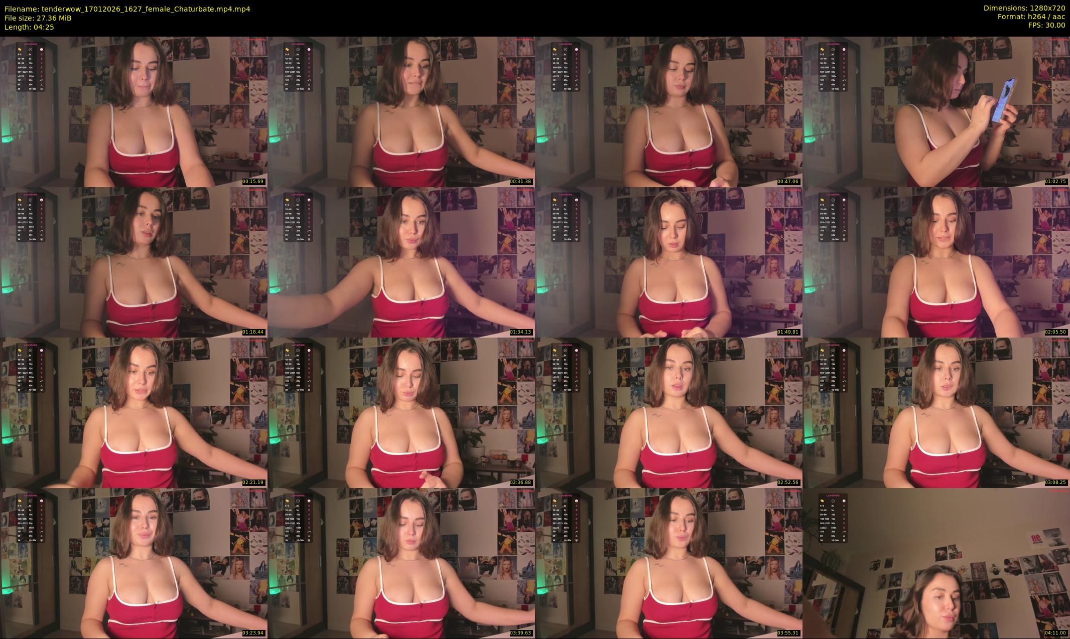 tenderwow — 5 minute Chaturbate female cam show recording, 720p, Jan 17, 2026