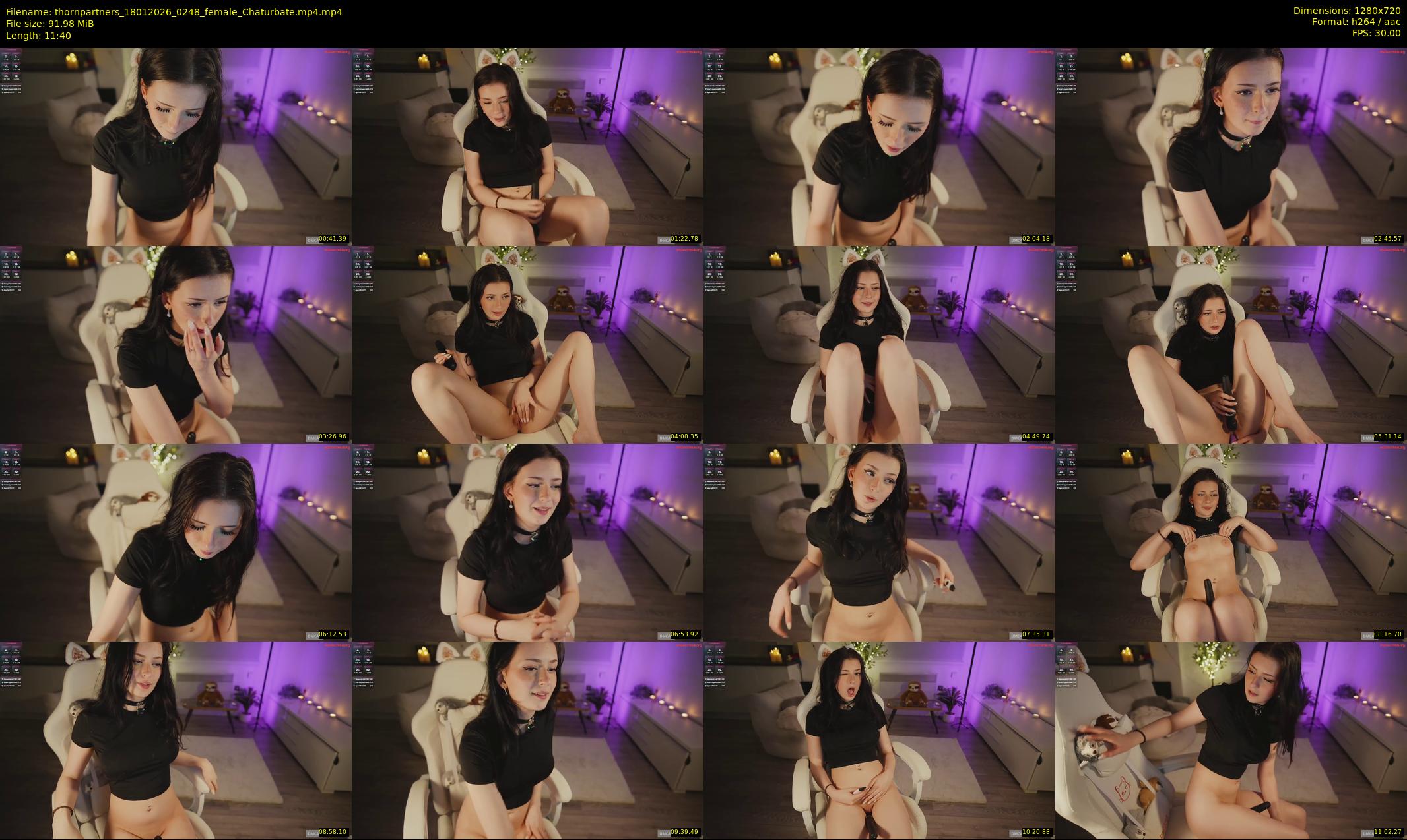 thornpartners — 12 minute Chaturbate female cam show recording, 720p, Jan 18, 2026
