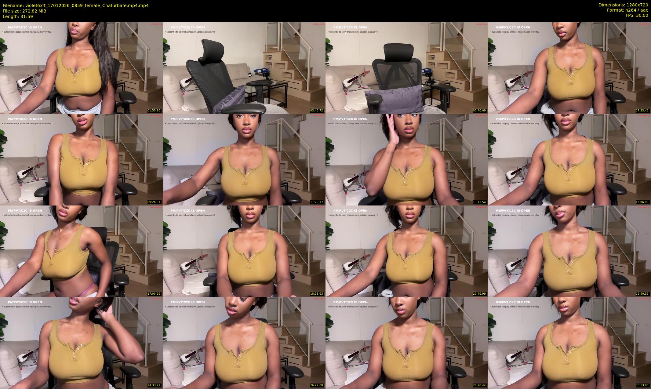 violet6xft — 32 minute Chaturbate female cam show recording, 720p, Jan 17, 2026