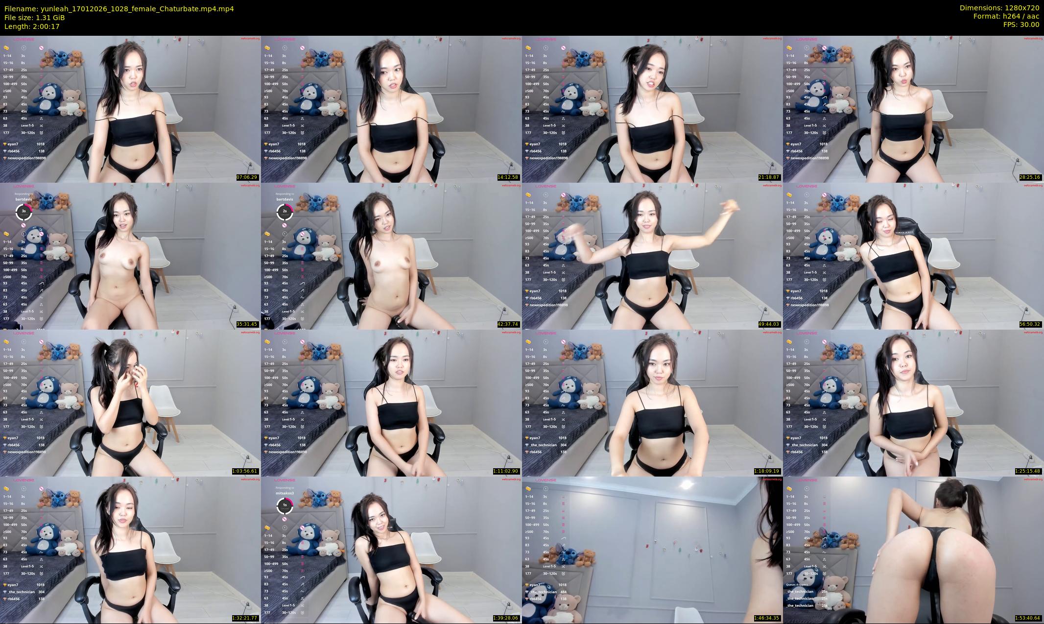 yunleah — 121 minute Chaturbate female cam show recording, 720p, Jan 17, 2026