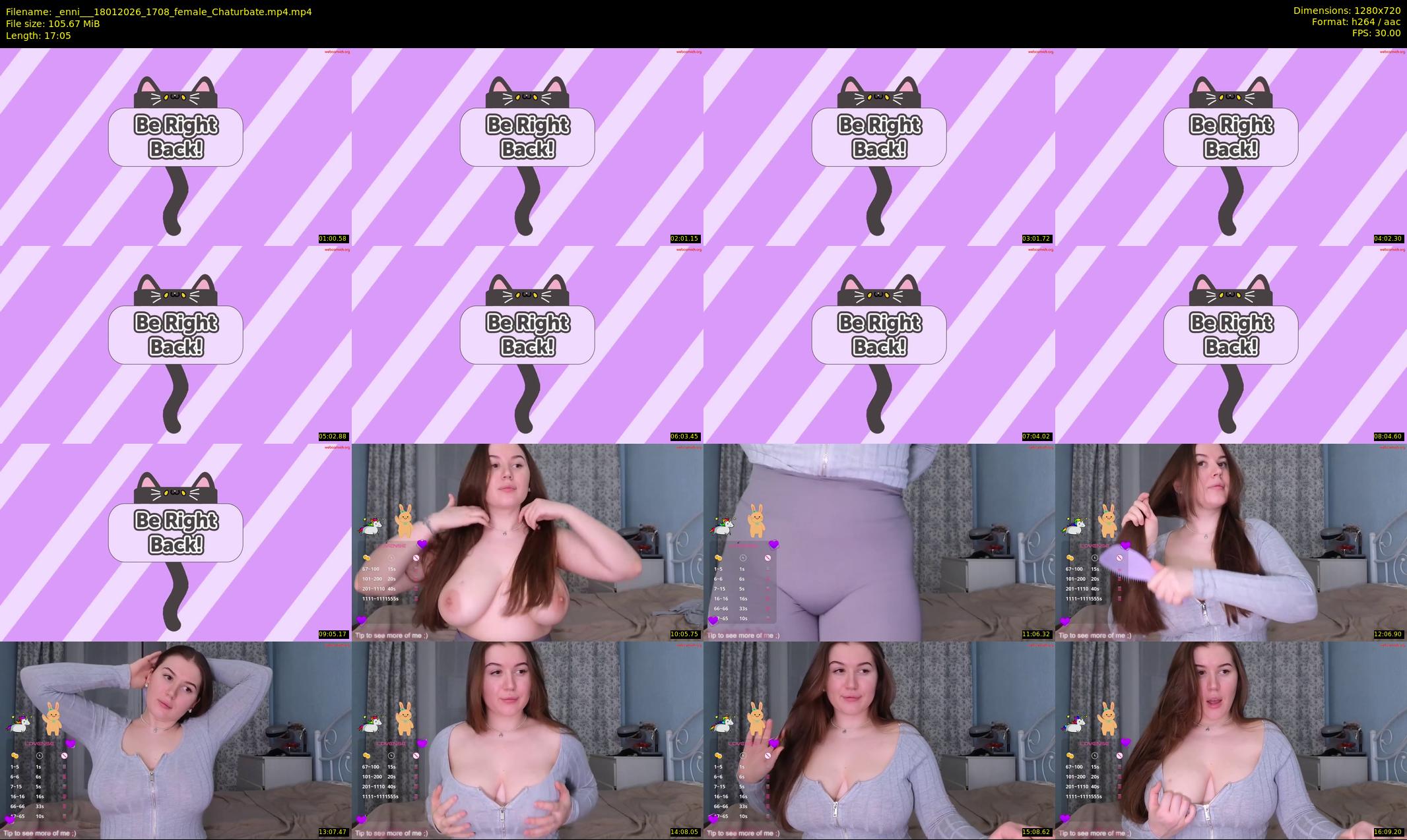 _enni__ — 18 minute Chaturbate female cam show recording, 720p, Jan 18, 2026