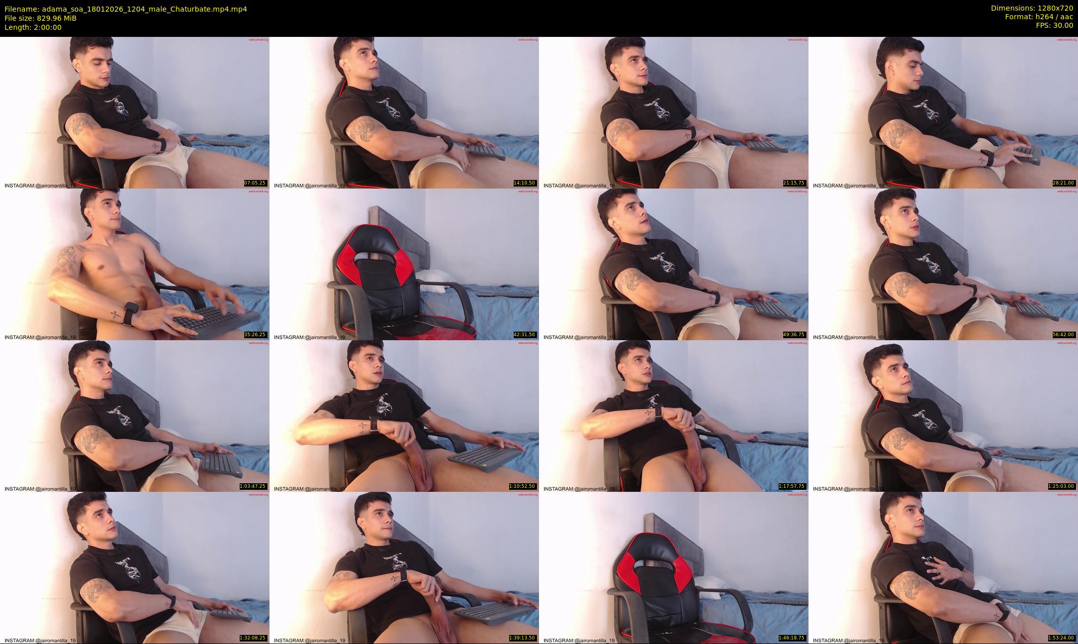 adama_soa — 120 minute Chaturbate male cam show recording, 720p, Jan 18, 2026
