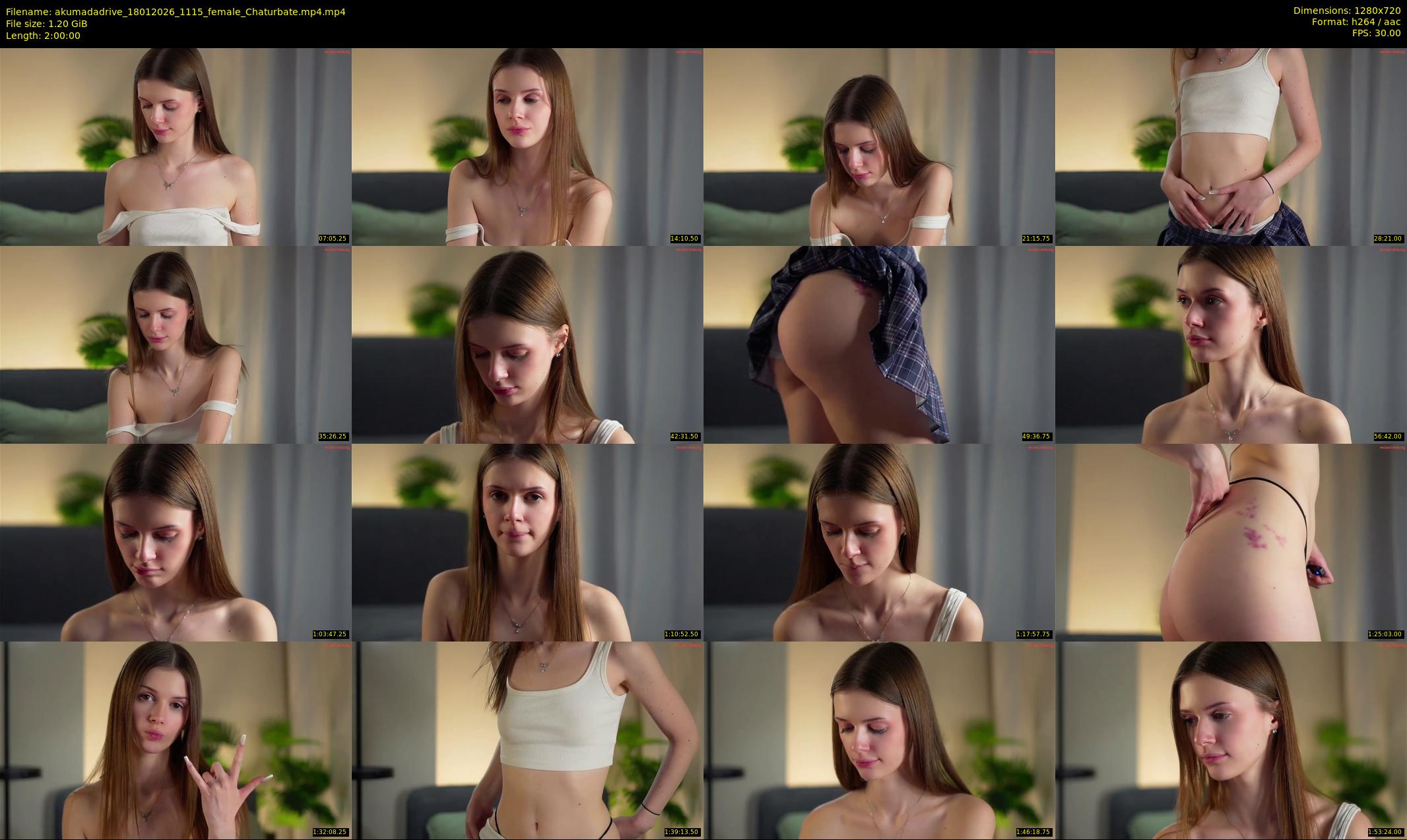 akumadadrive — 120 minute Chaturbate female cam show recording, 720p, Jan 18, 2026