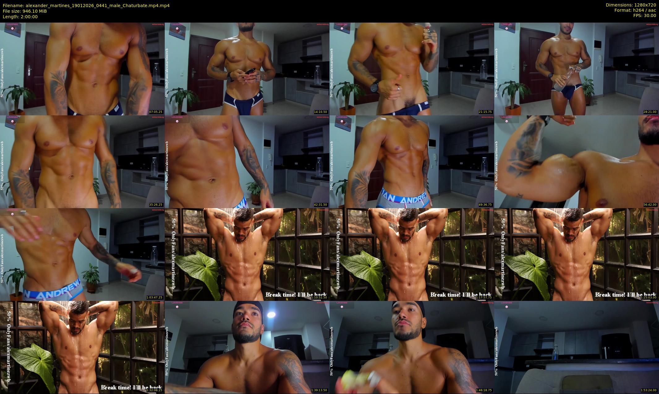 alexander_martines — 120 minute Chaturbate male cam show recording, 720p, Jan 19, 2026