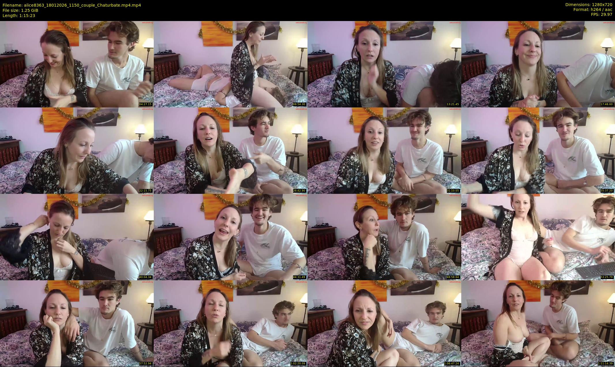 alice8363 — 76 minute Chaturbate female cam show recording, 720p, Jan 18, 2026