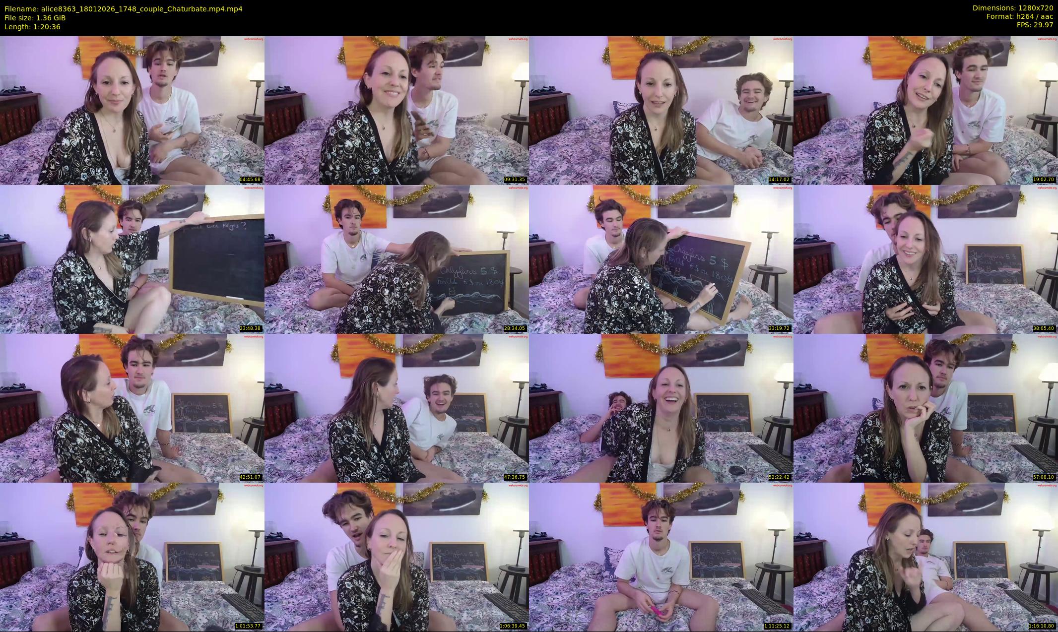 alice8363 — 81 minute Chaturbate female cam show recording, 720p, Jan 18, 2026