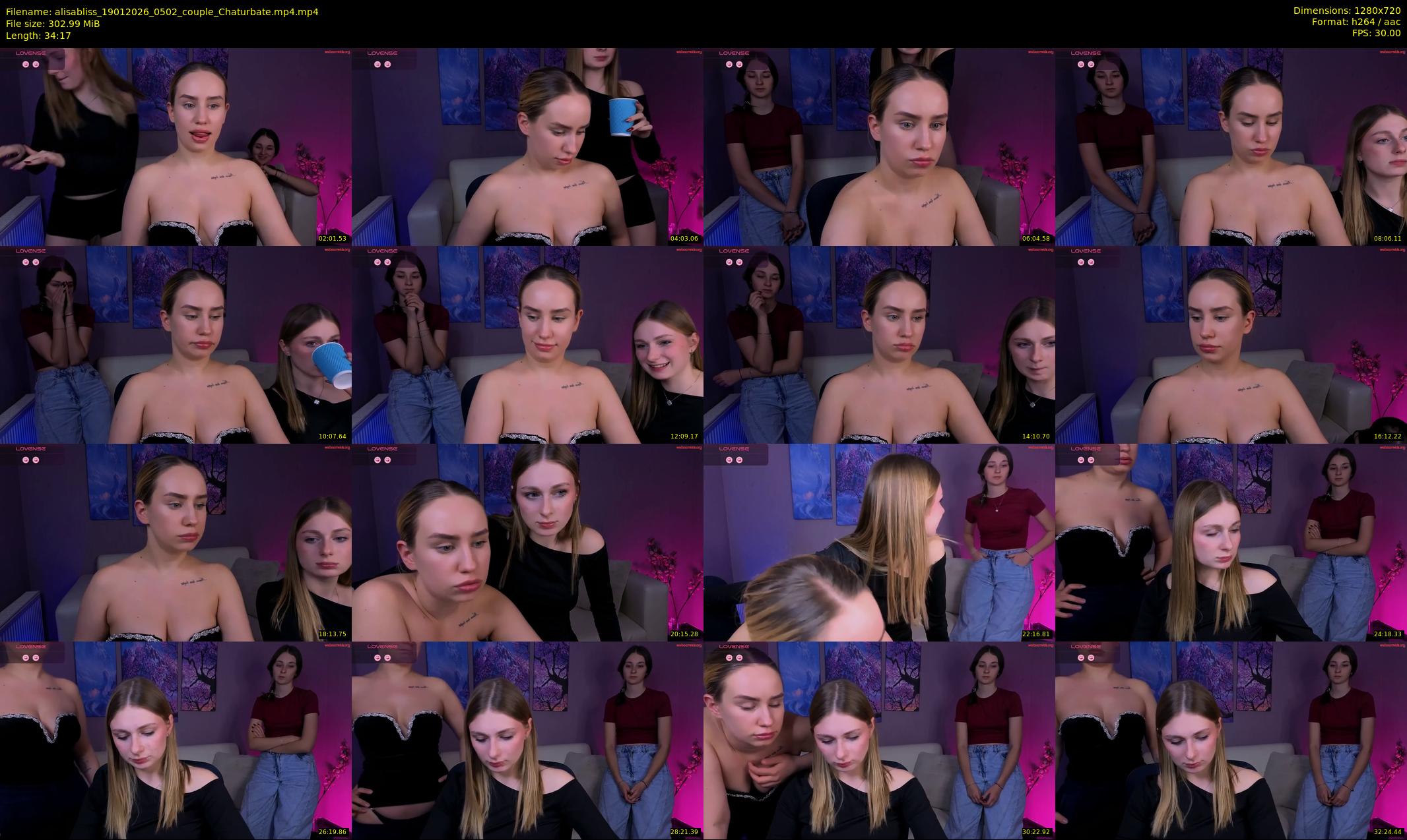 alisabliss — 35 minute Chaturbate female cam show recording, 720p, Jan 19, 2026